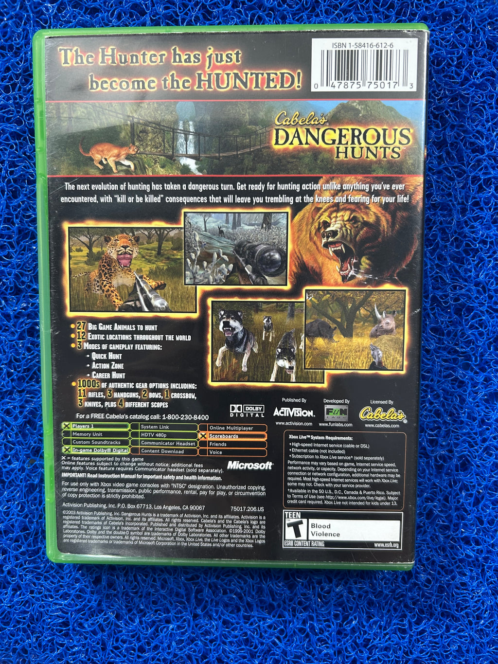 XBOX Cabela’s dangerous hunts (A)