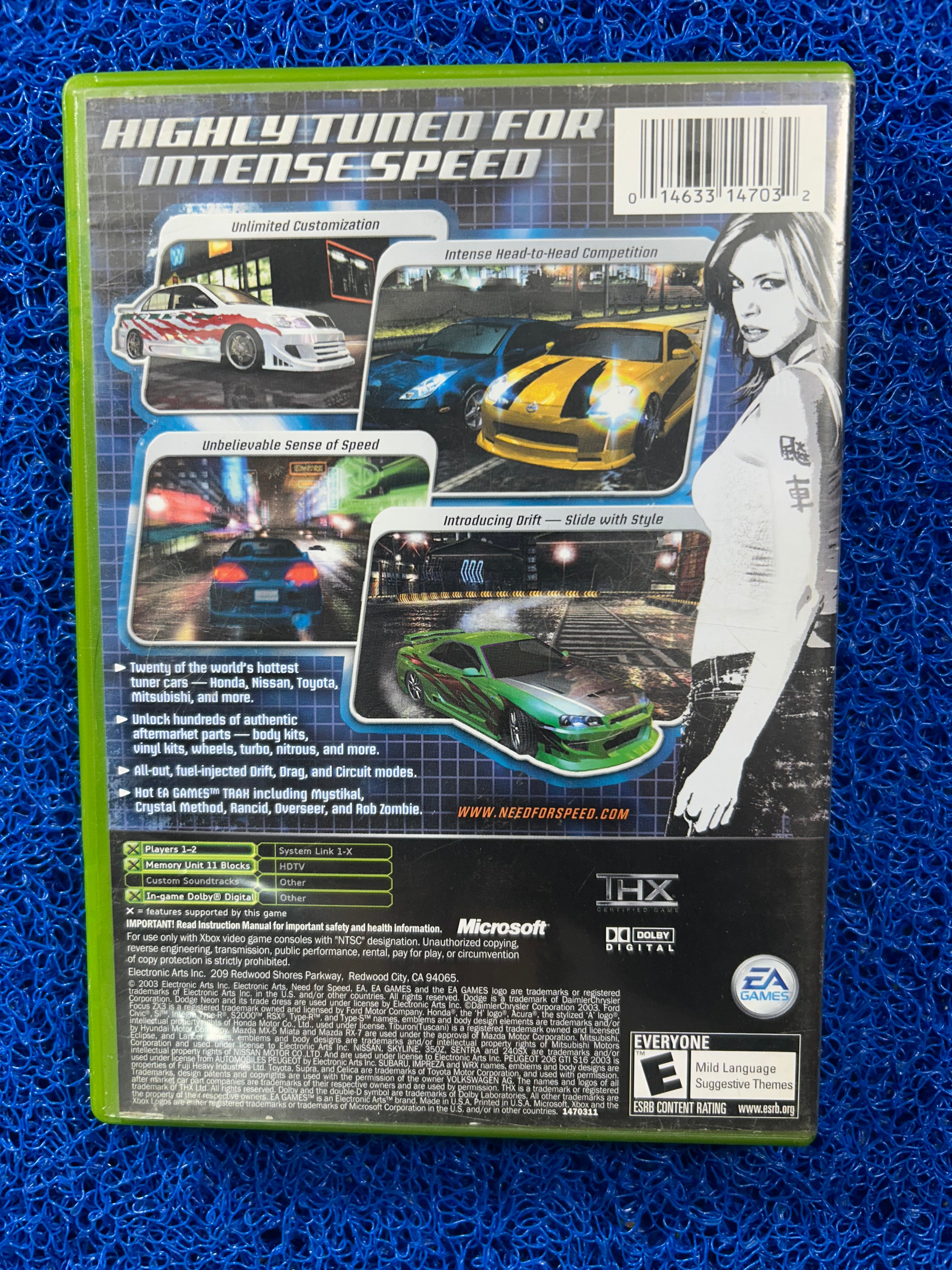 XBOX Need for speed underground (A)