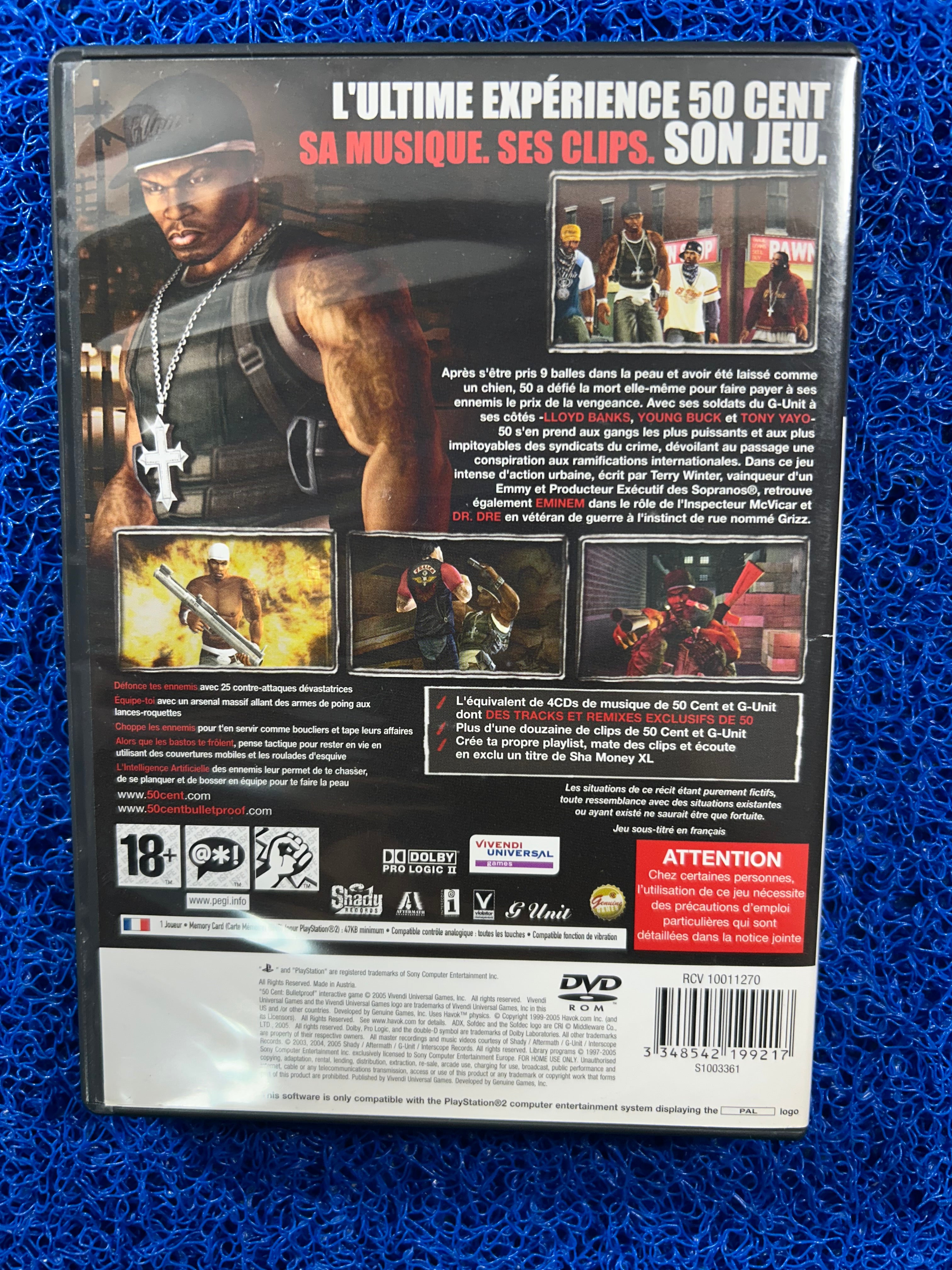 PS2 50 Cent bulletproof (E)