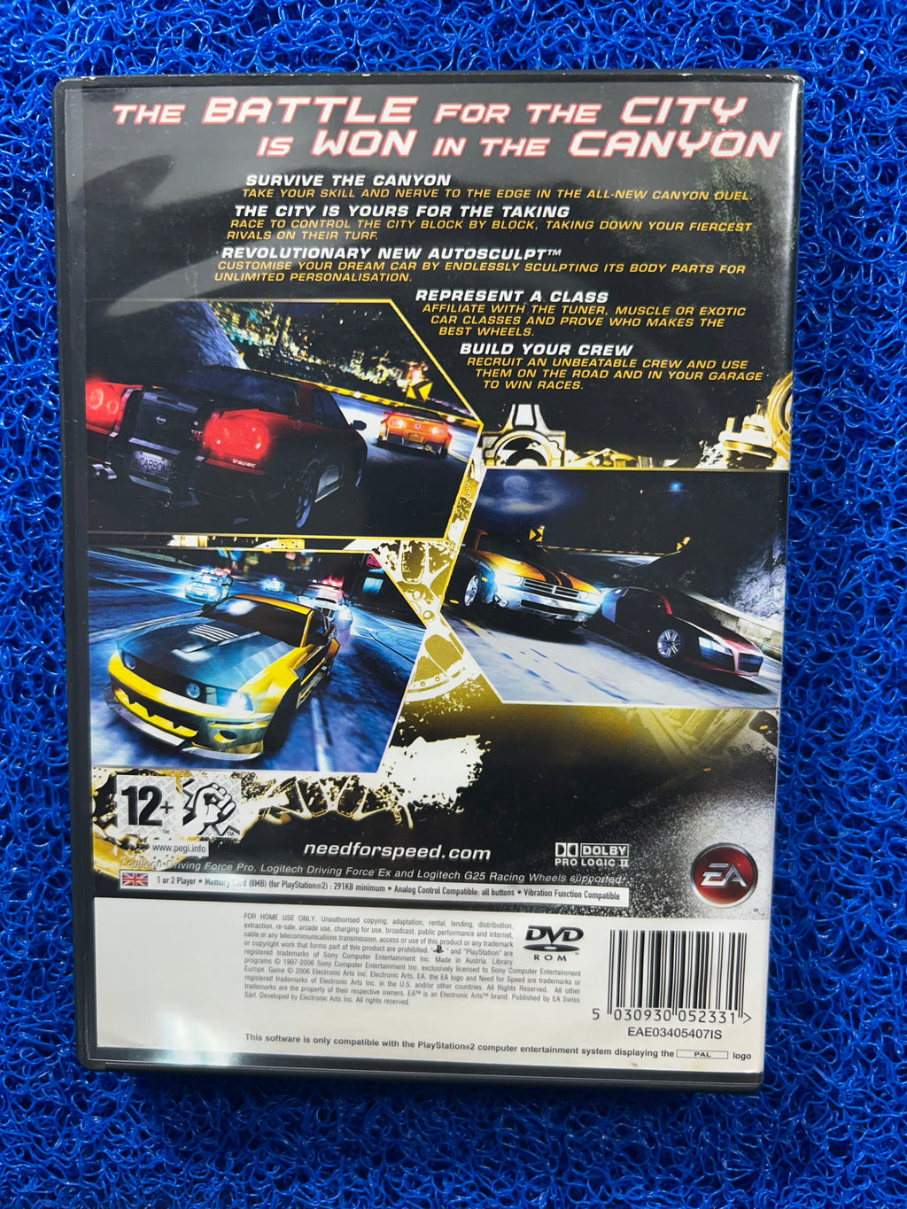 PS2 Need for speed carbon (E)