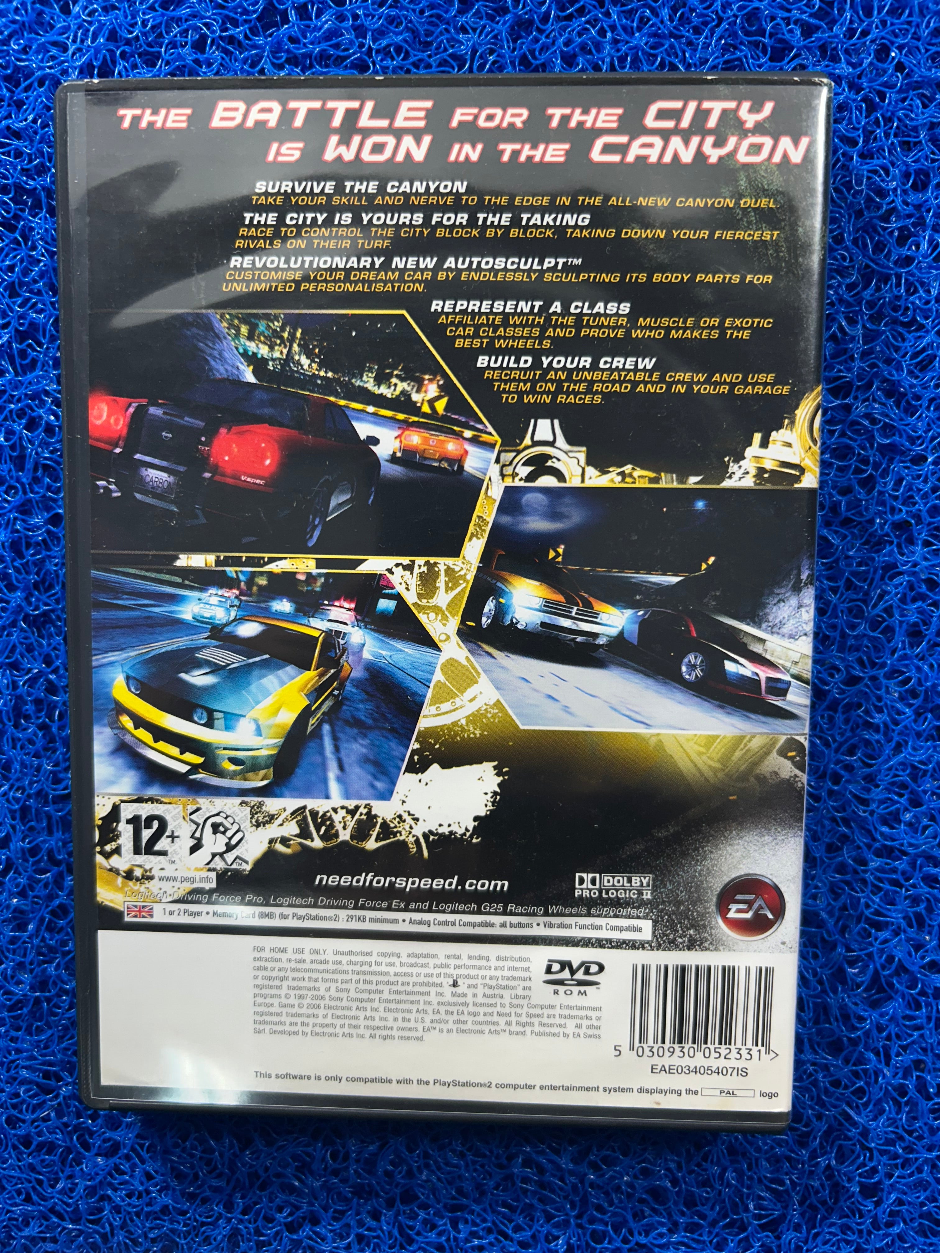 PS2 Need for speed carbon (E)