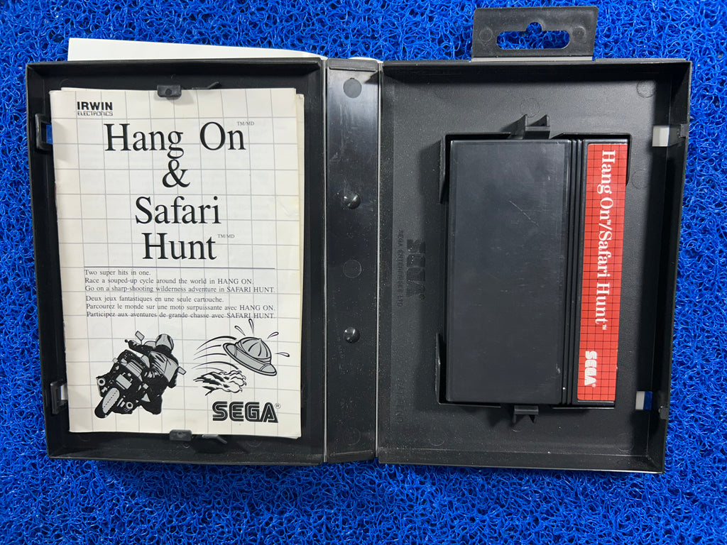 SEGA# Master system HangOn & Safari hunt (E)