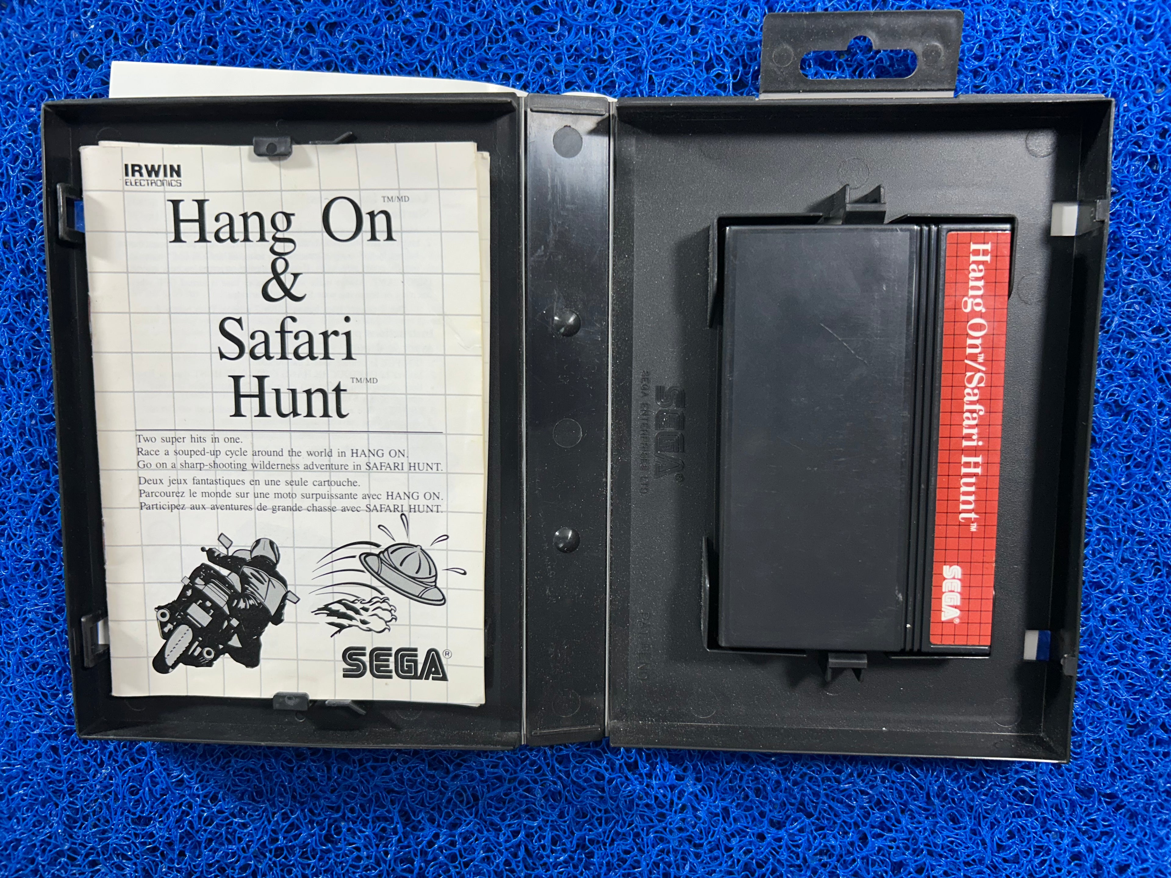 SEGA# Master system HangOn & Safari hunt (E)