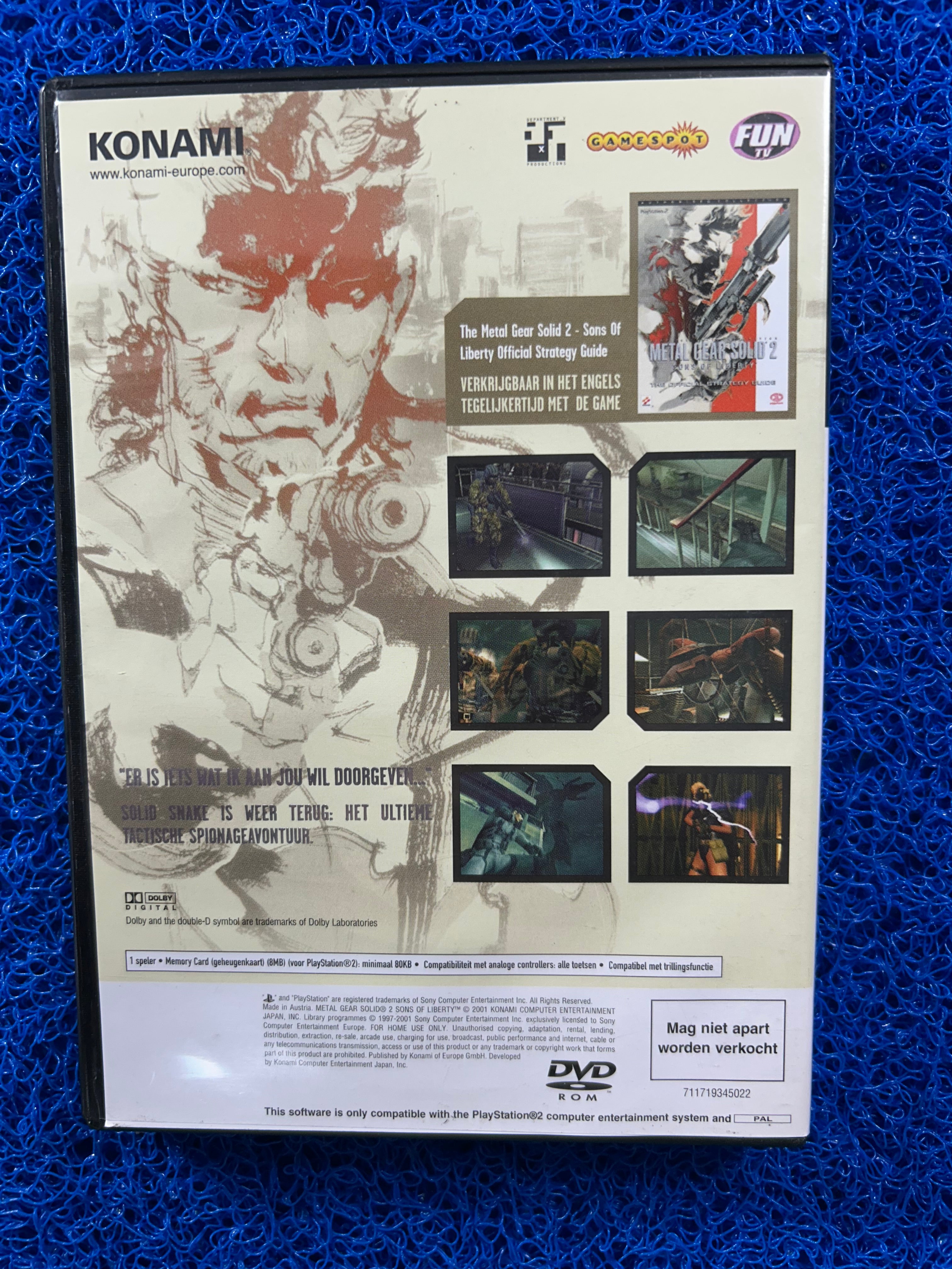 PS2 Metal gear solid 2 (E)