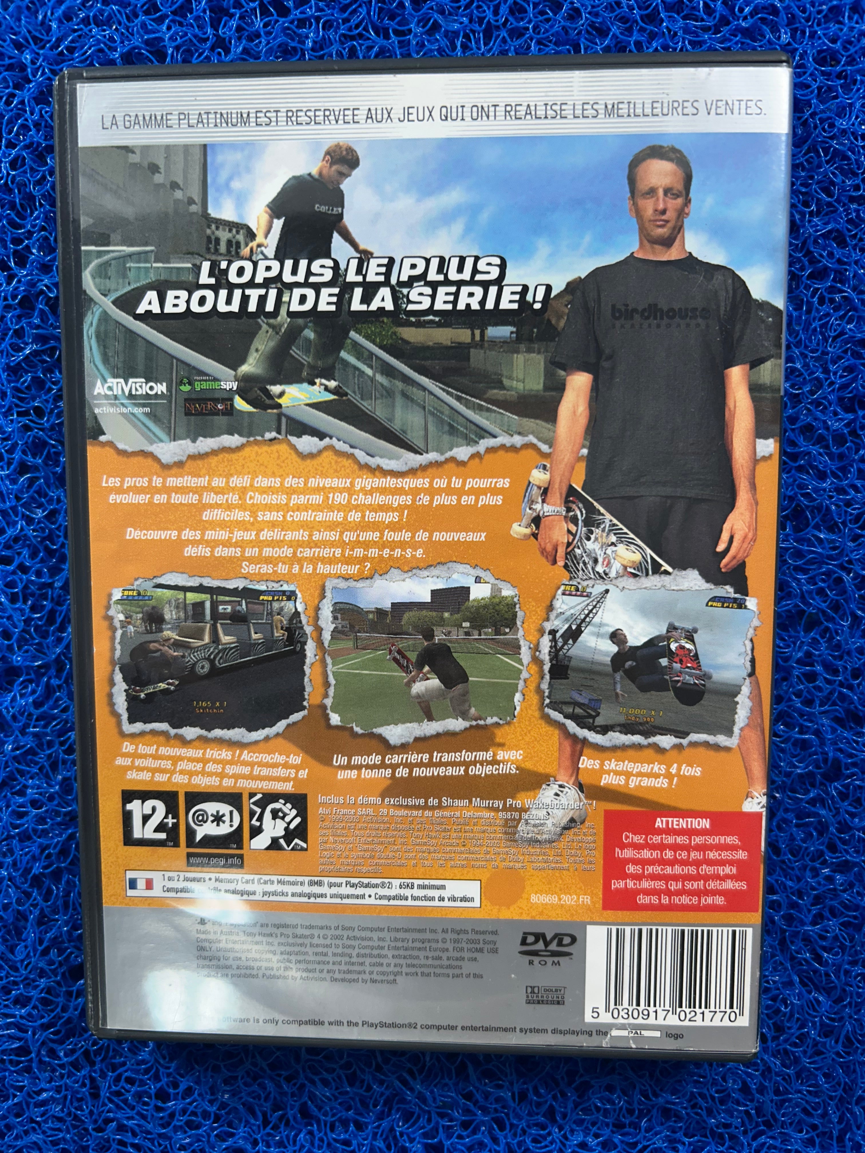PS2 Tony hawk 4 (E)