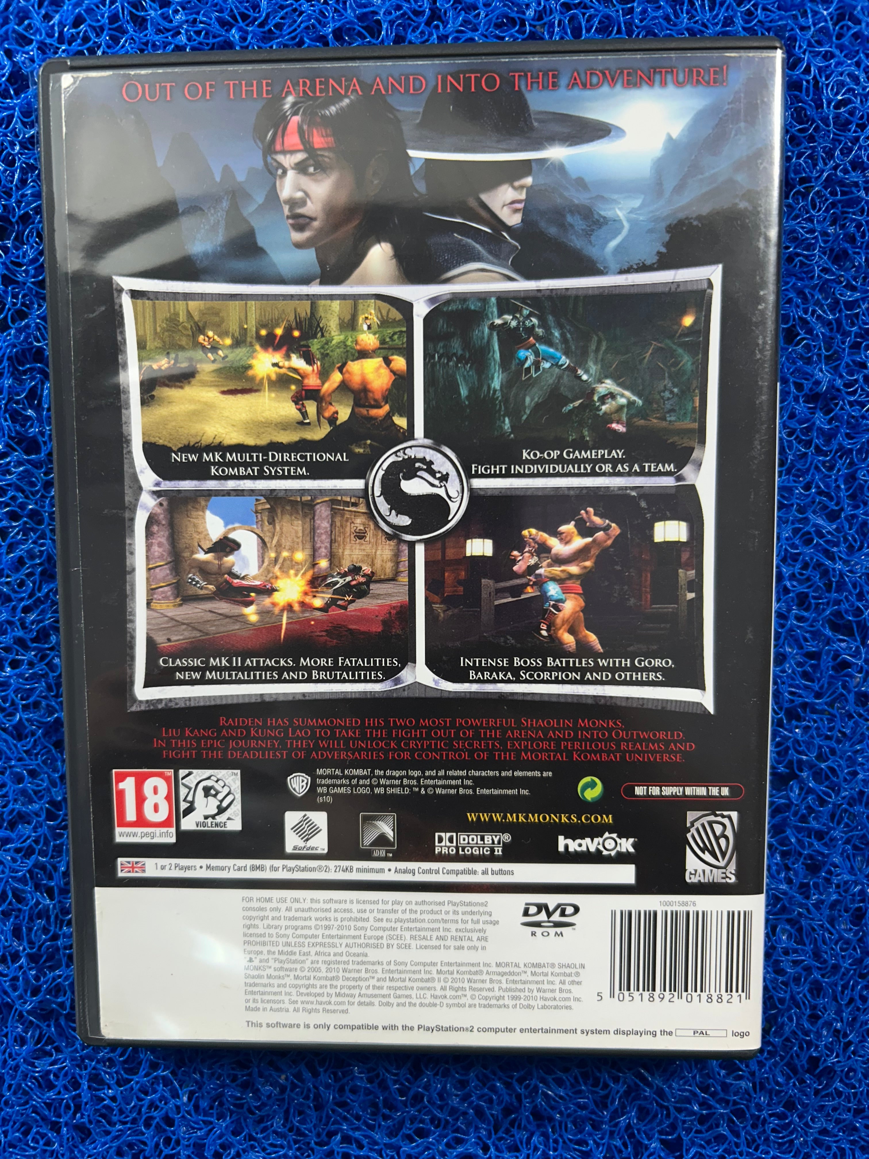 PS2 Mortal kombat shaolin monks (E)