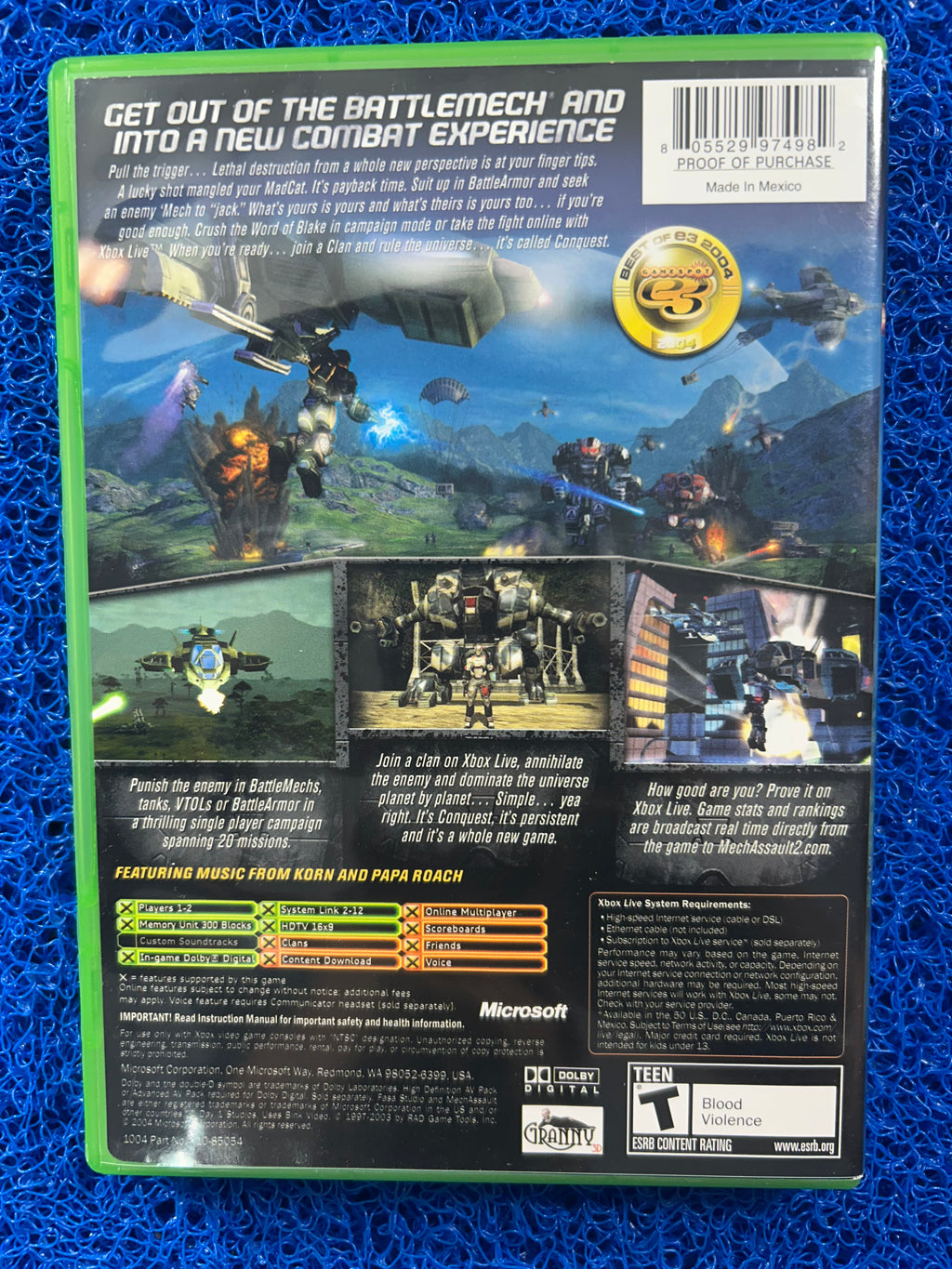 XBOX Mechassault 2 (A)