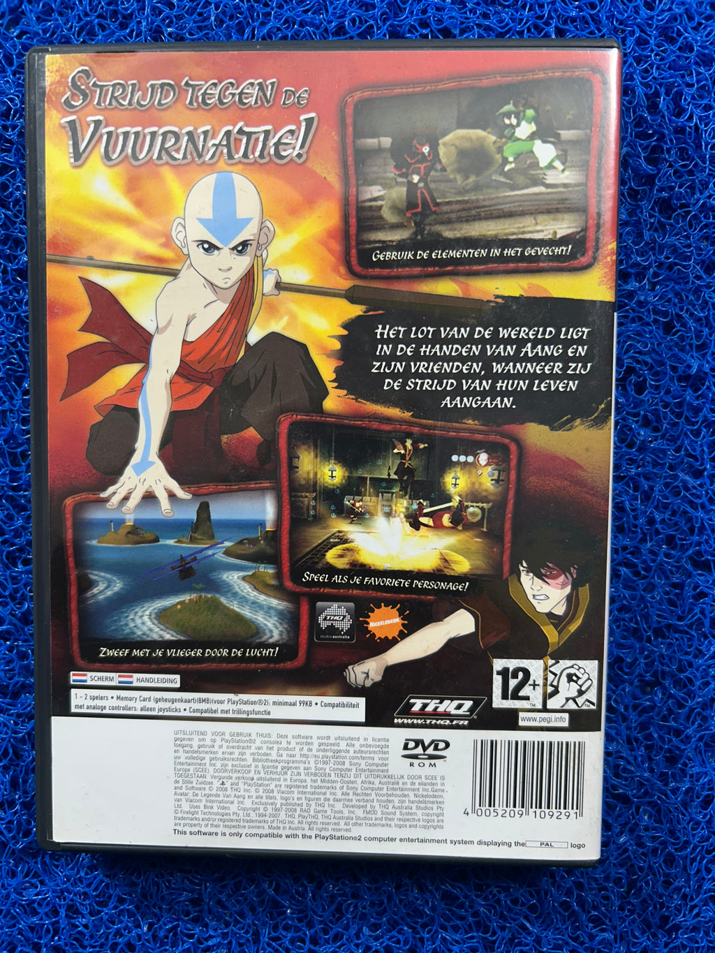 PS2 Avatar the legend of aang into the inferno (E)