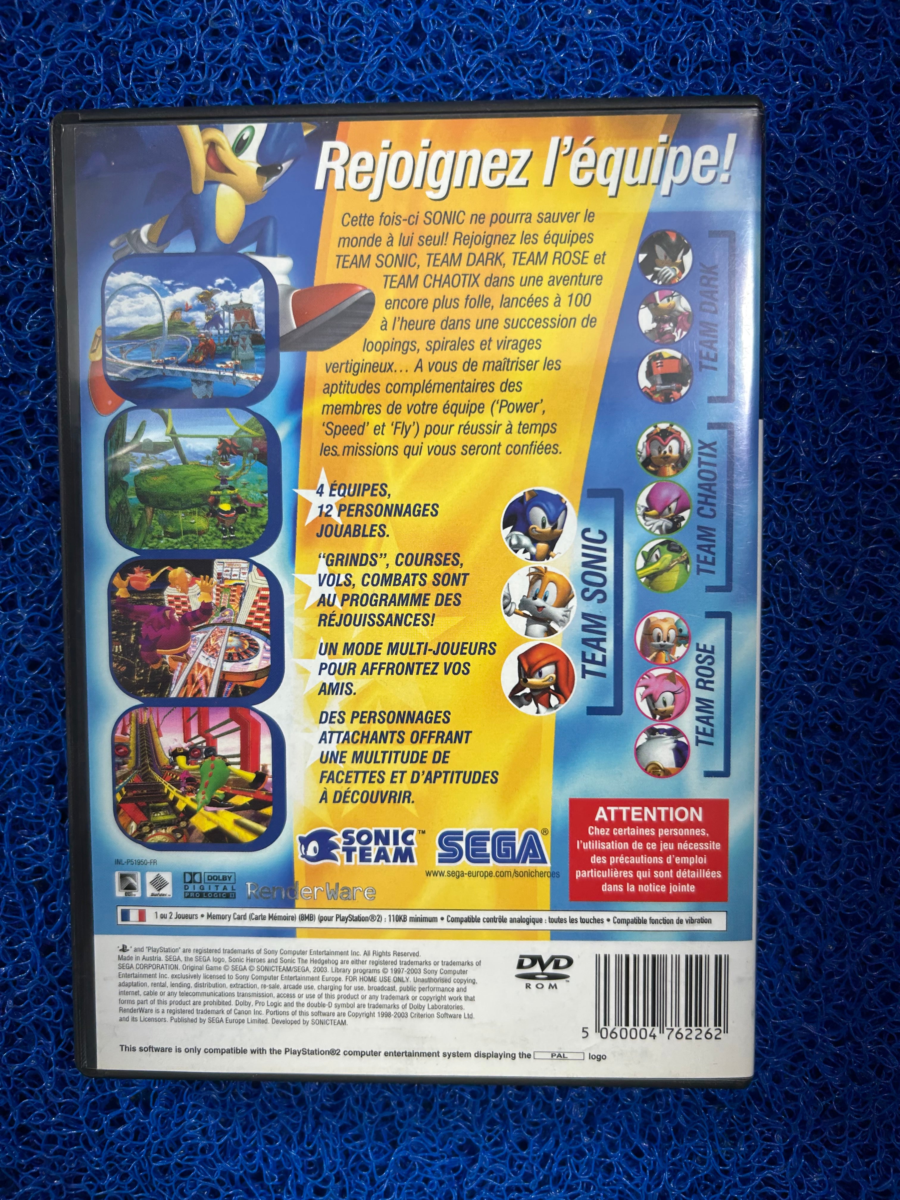 PS2# Sonic Heroes (E)