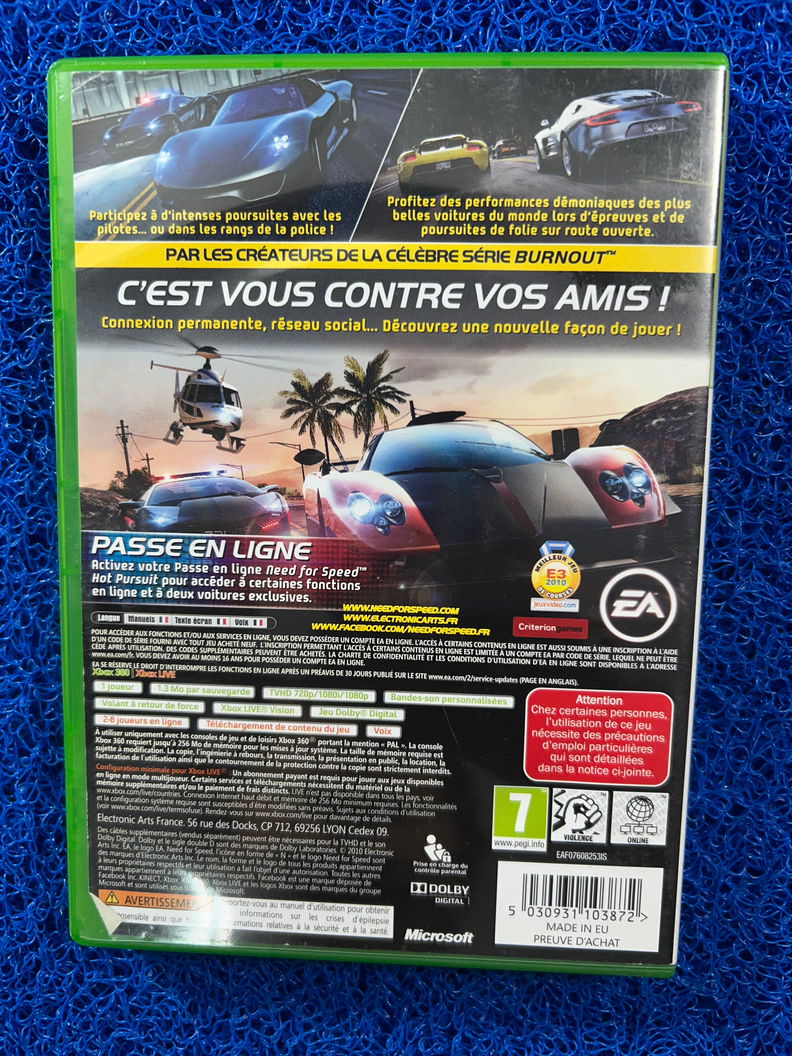 X360 Need for speed hot pursuit (E)