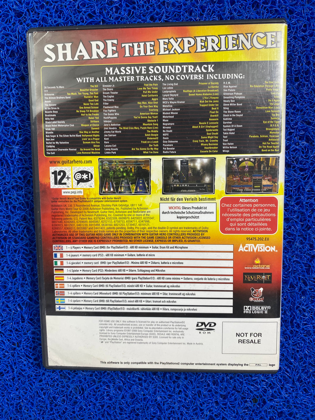 PS2# Guitar hero world tour (E)