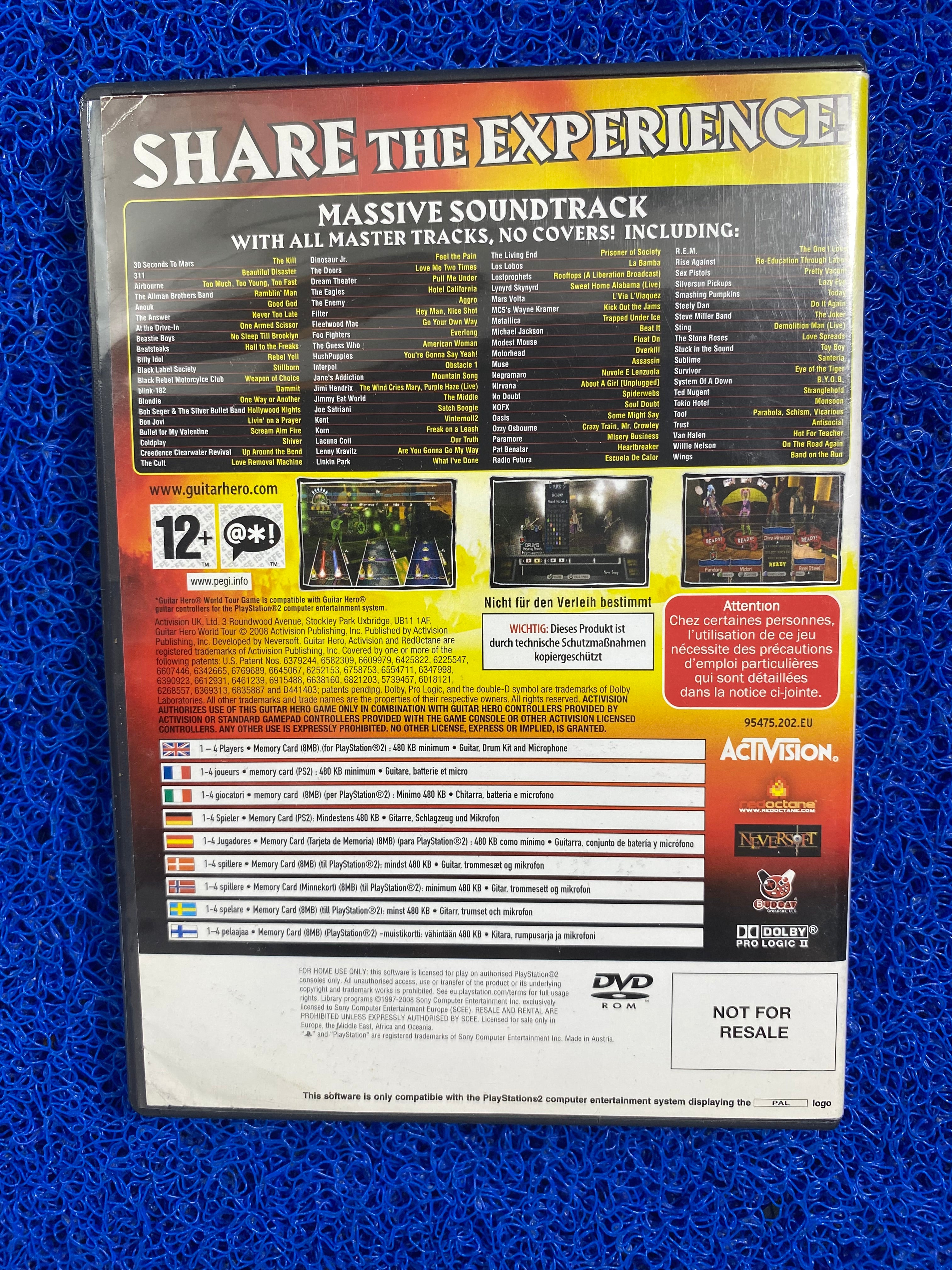 PS2# Guitar hero world tour (E)