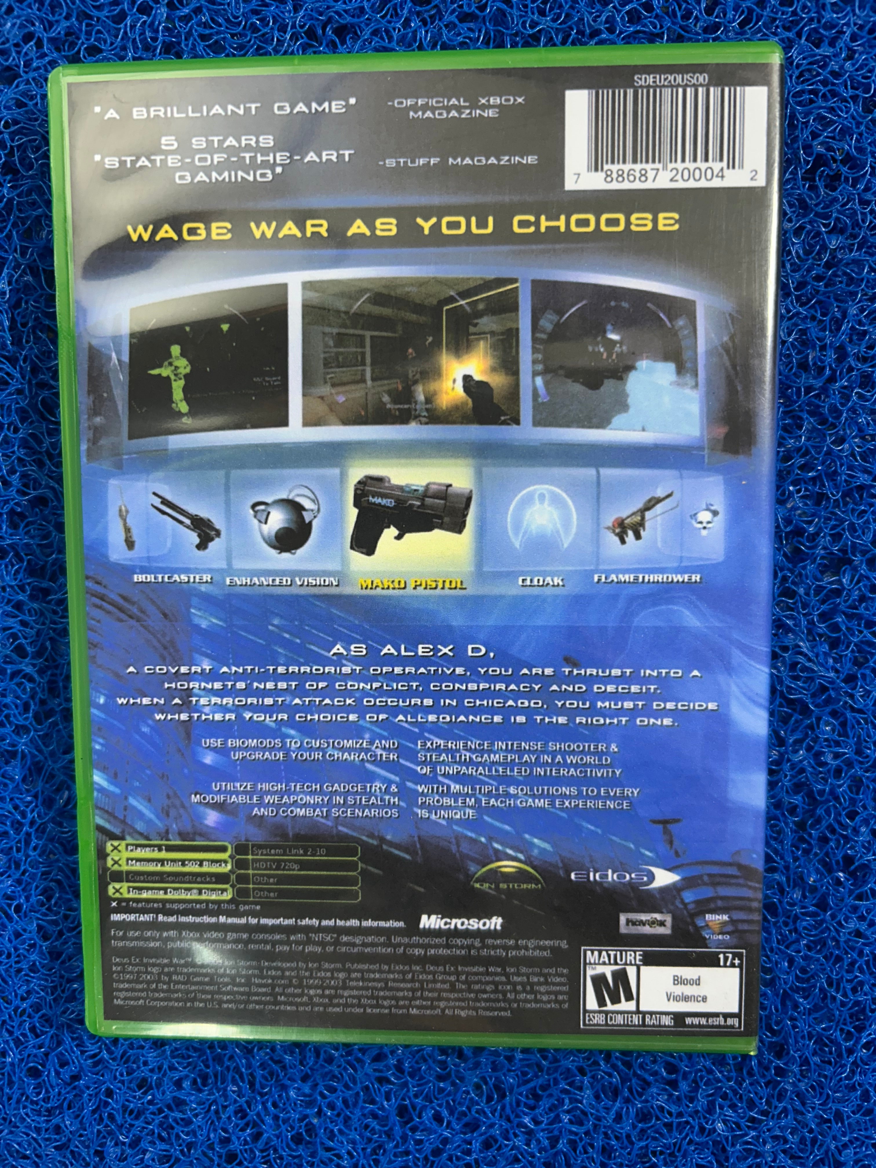 XBOX# Invicible wars (A)