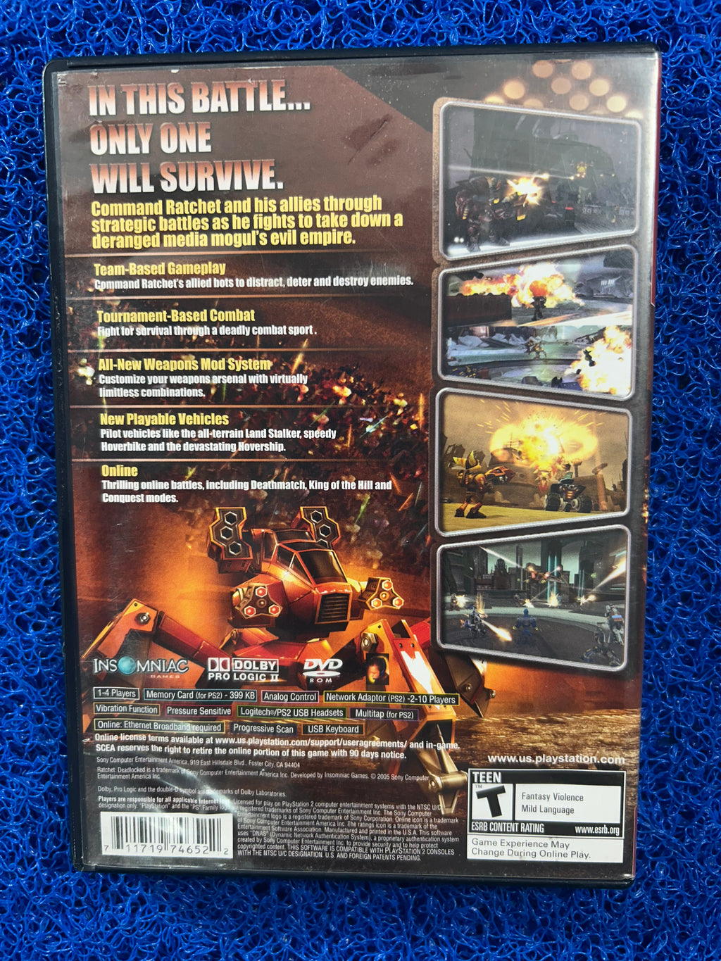 PS2 Ratchet clank deadlocked (A)
