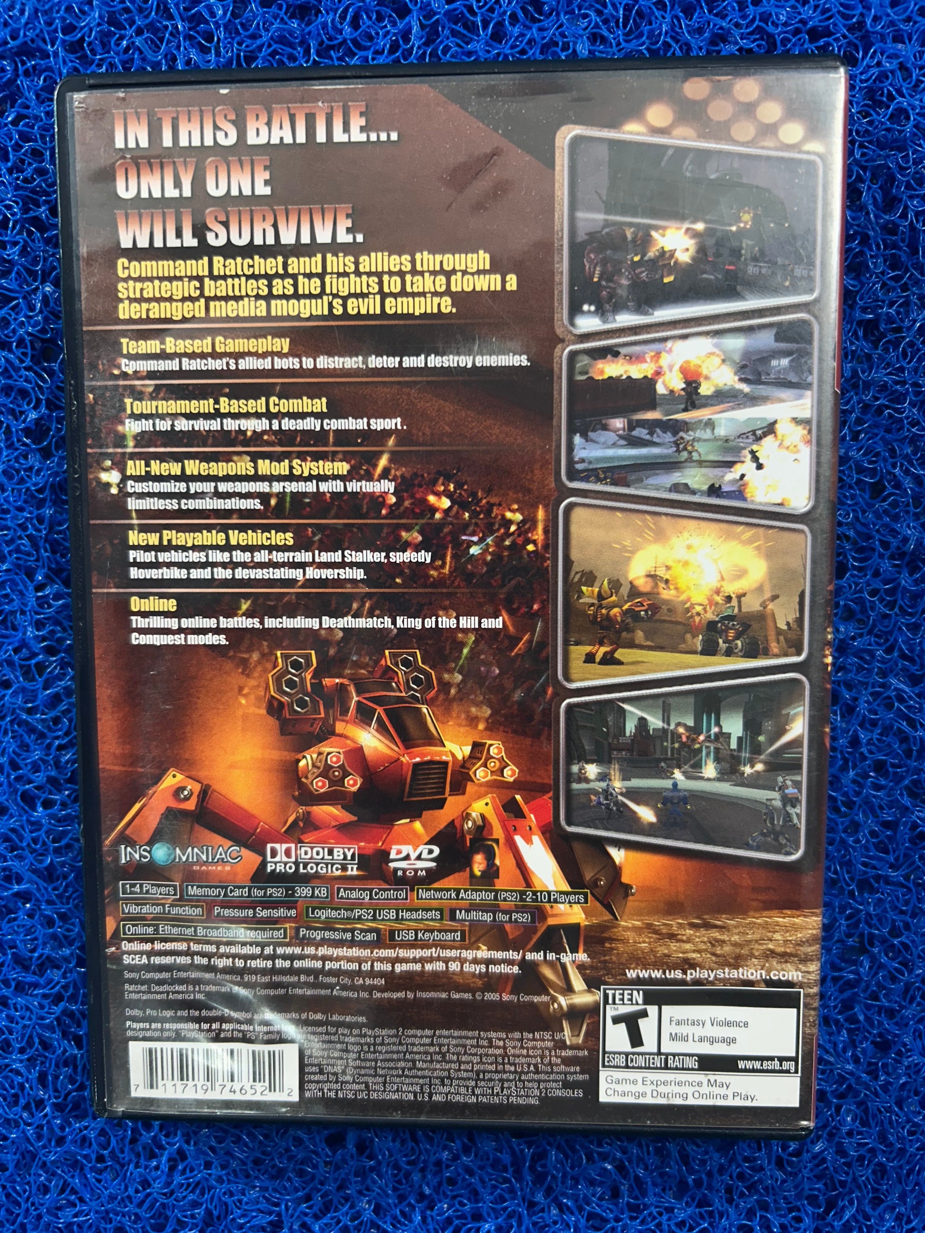 PS2 Ratchet clank deadlocked (A)