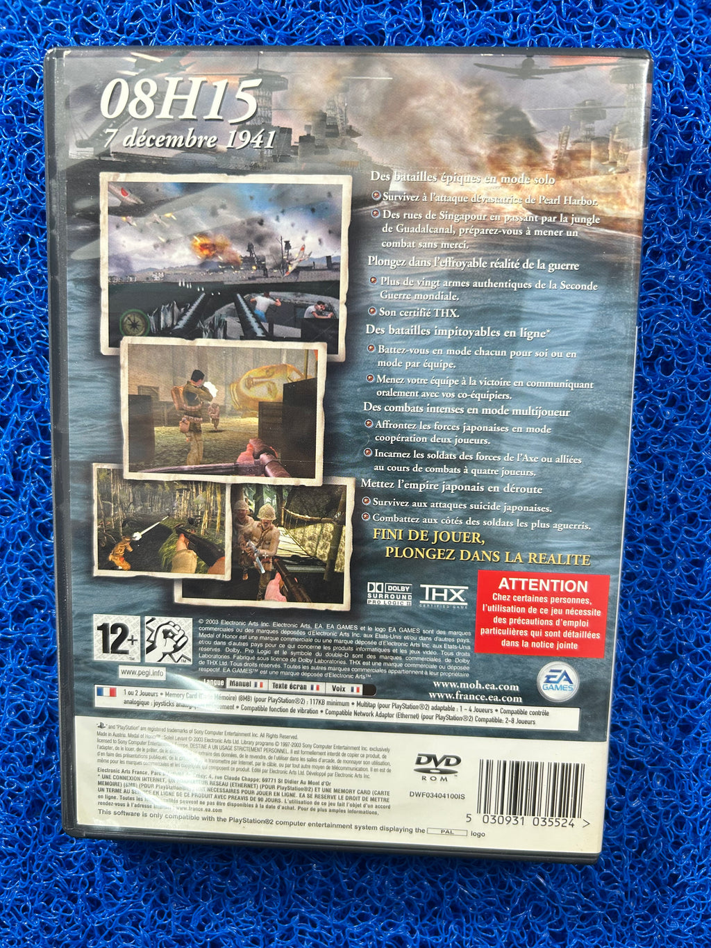 PS2 Medal of honor rising sun (E)