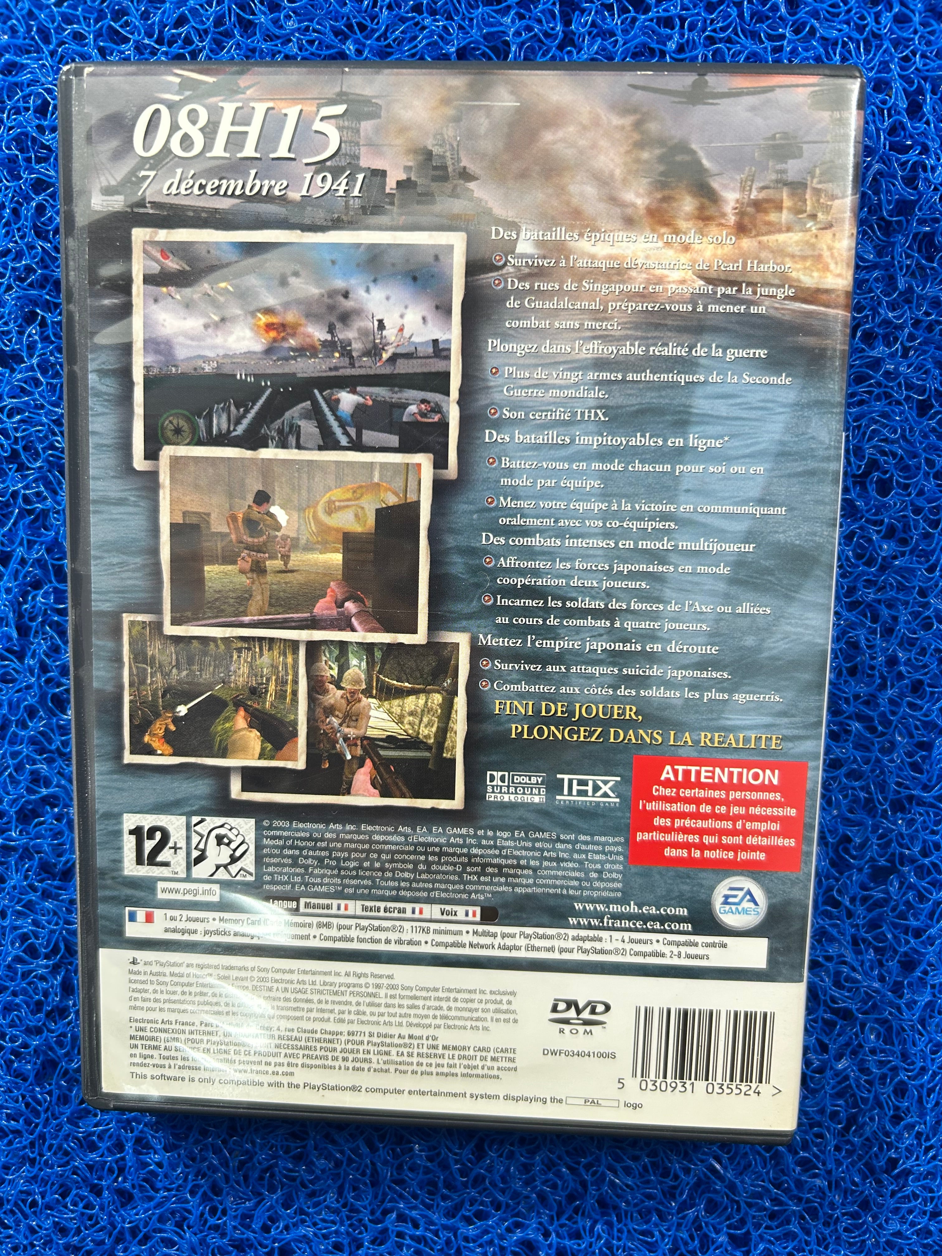 PS2 Medal of honor rising sun (E)