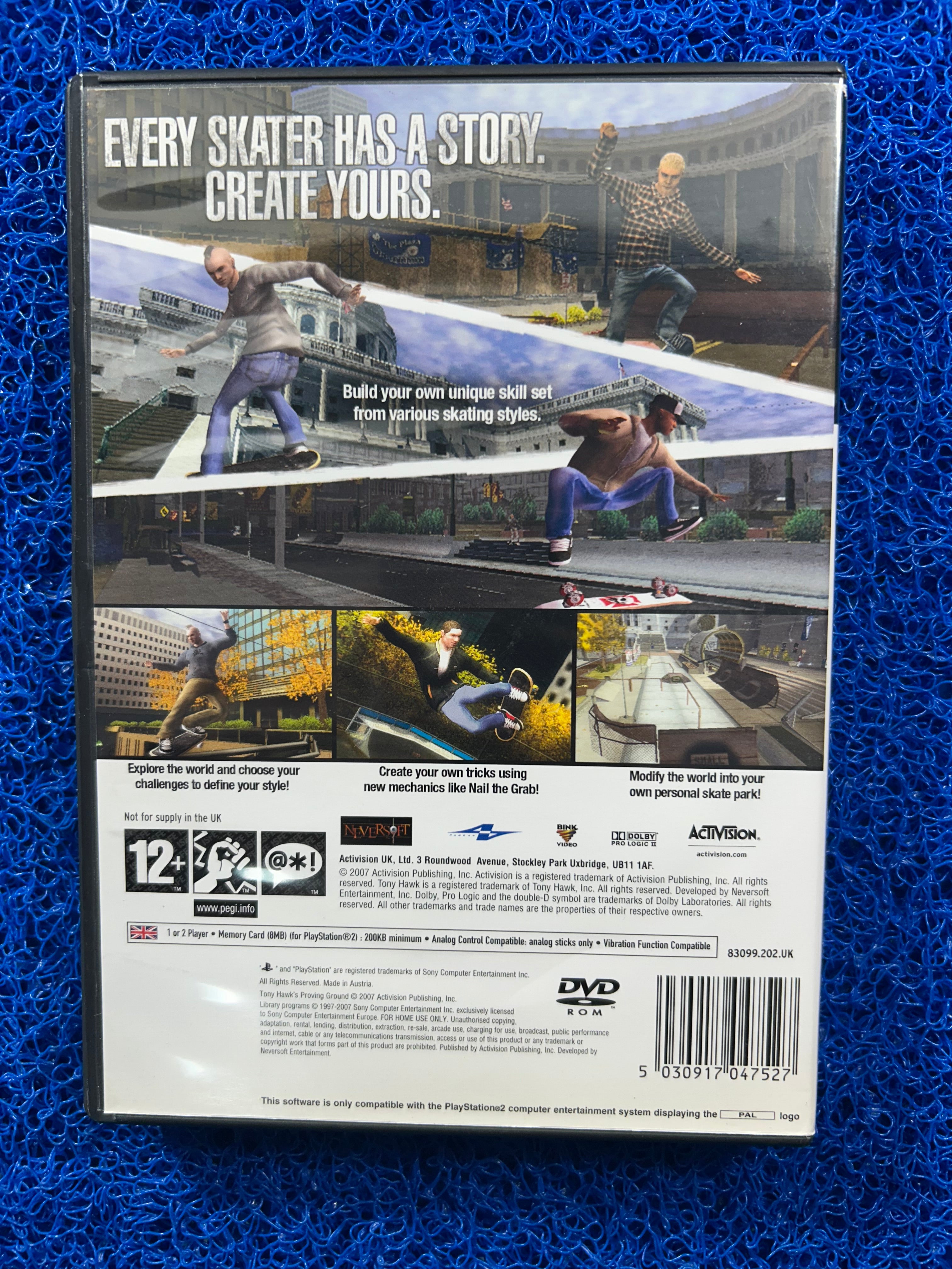 PS2 Tony hawk proving ground (E)
