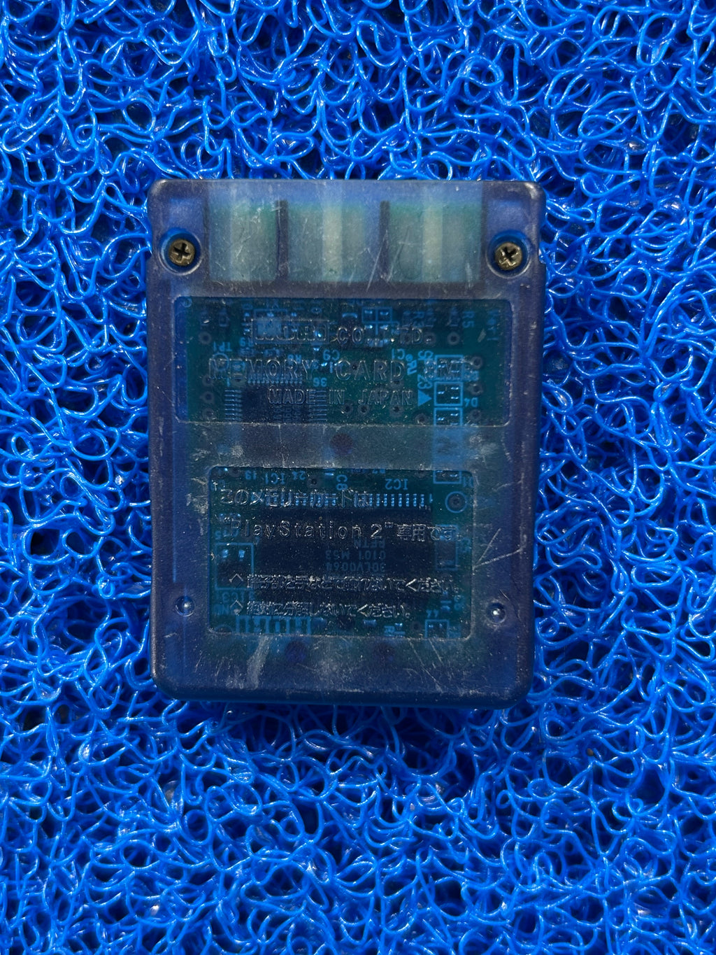 ACESSÓRIOS Memory card de ps2 azul translúcido