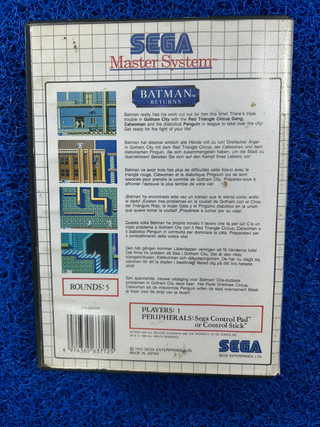 SEGA# Master system Batman returns (E)