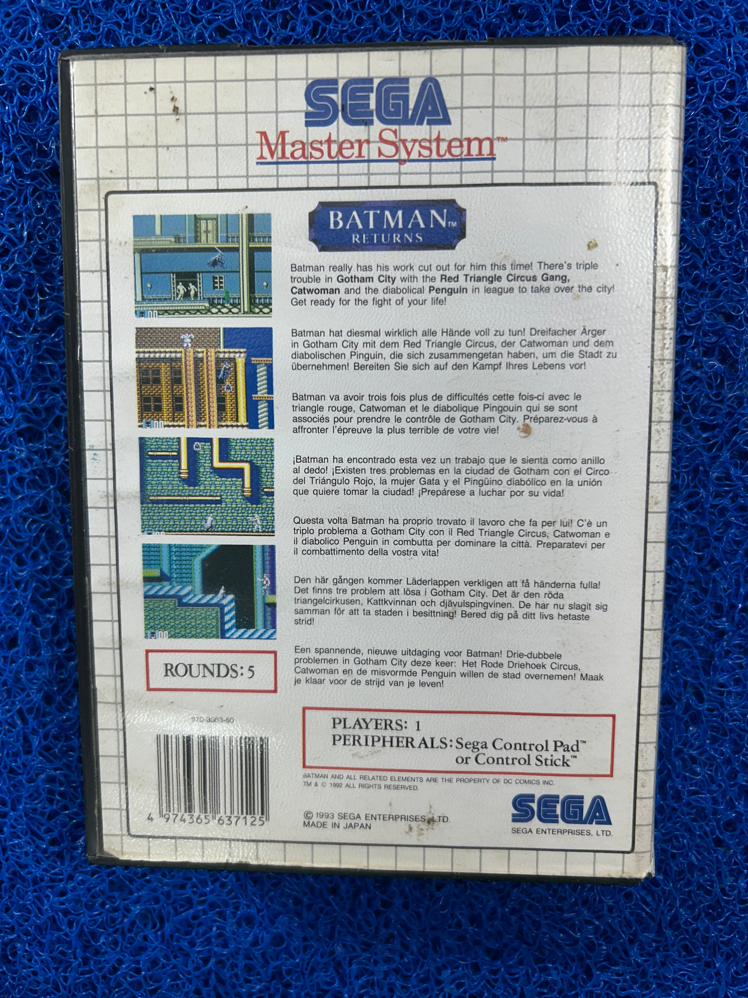 SEGA# Master system Batman returns (E)