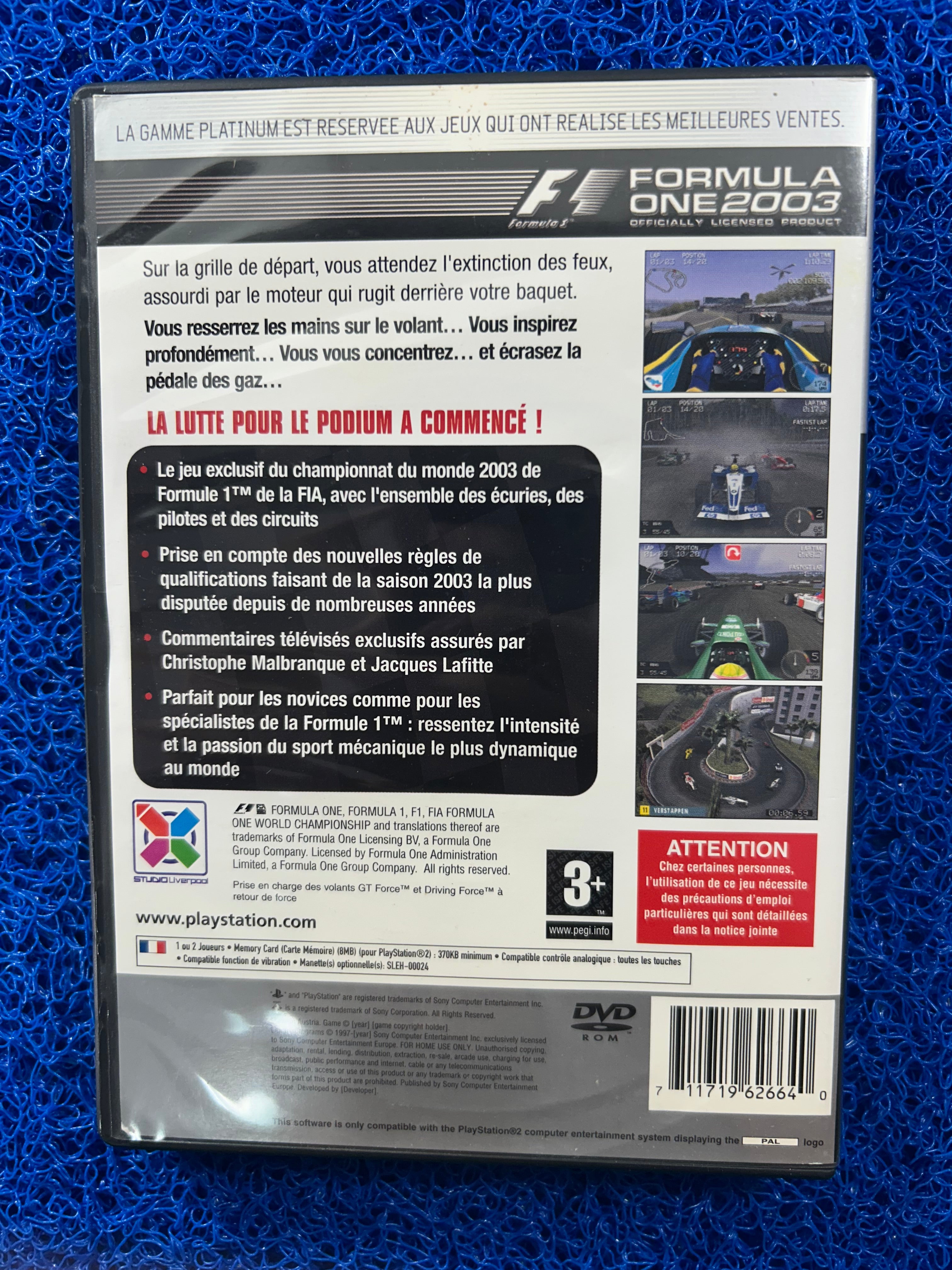 PS2 Fórmula one 2003 (E)