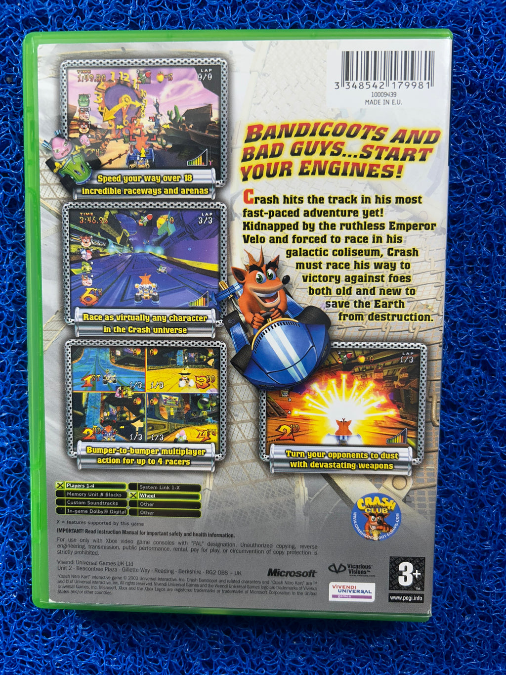 XBOX Crash nitro kart (E)