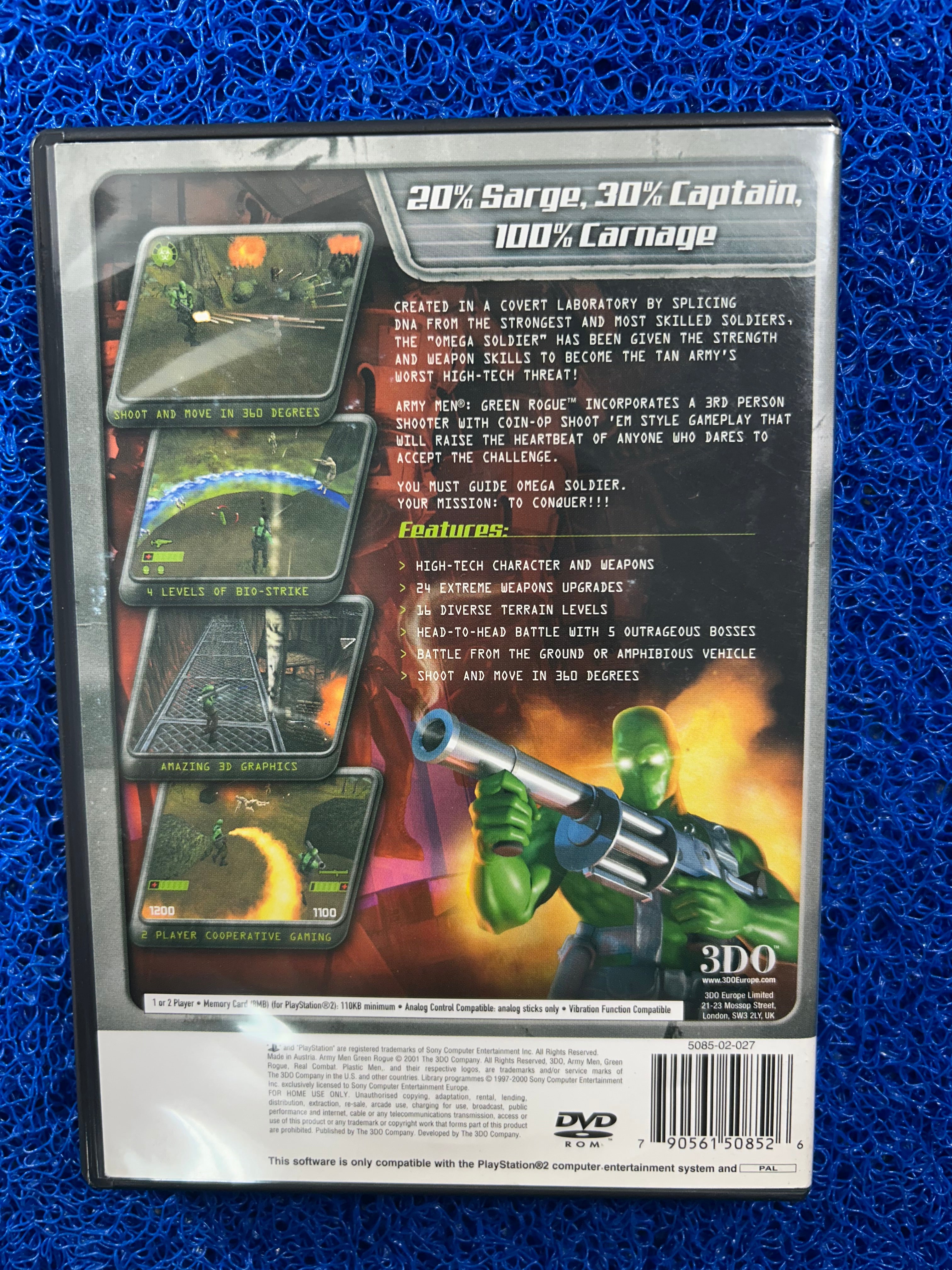 PS2 Army Men green rogue (E)