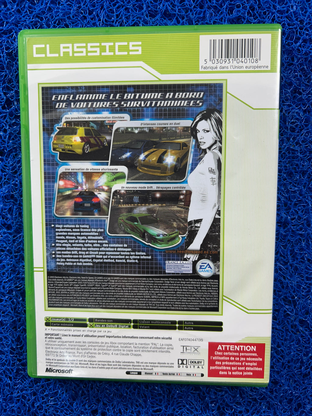 XBOX Need for speed underground (E)