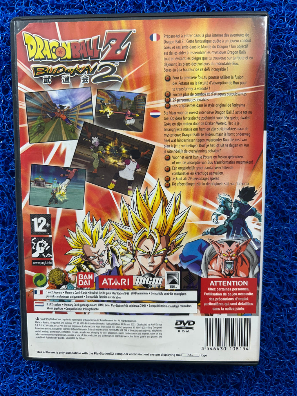 PS2 Dragon ball z budokai 2 (E)