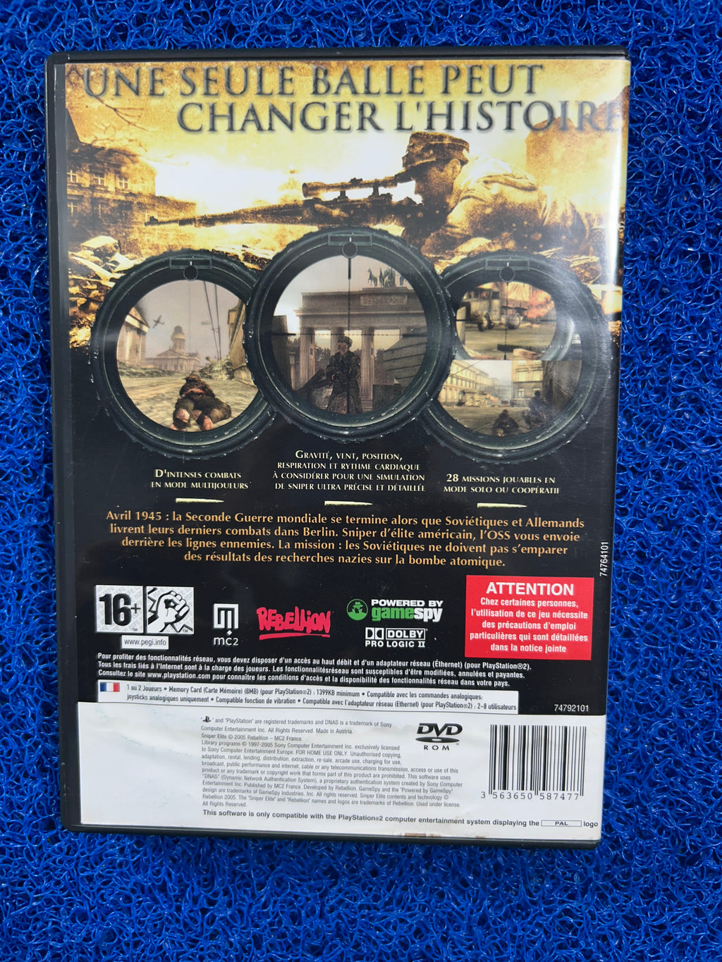 PS2# Sniper elite (E)