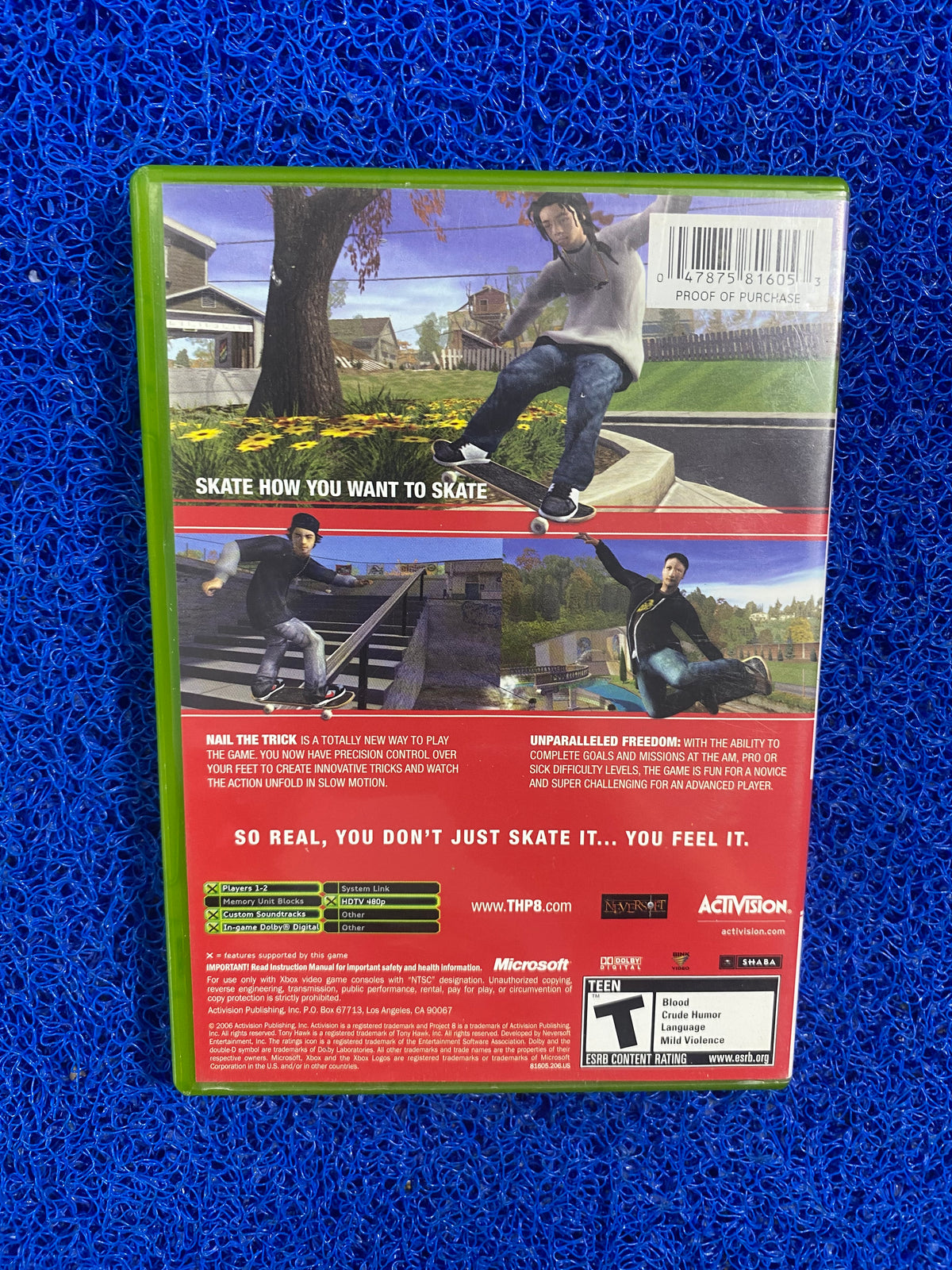 XBOX# Tony hawk project 8 (A)