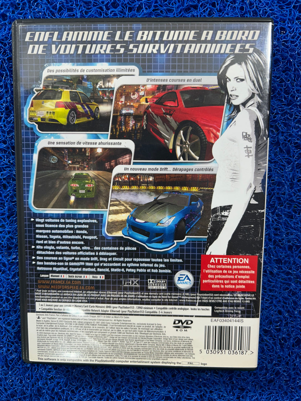 PS2 Need for speed underground (E)
