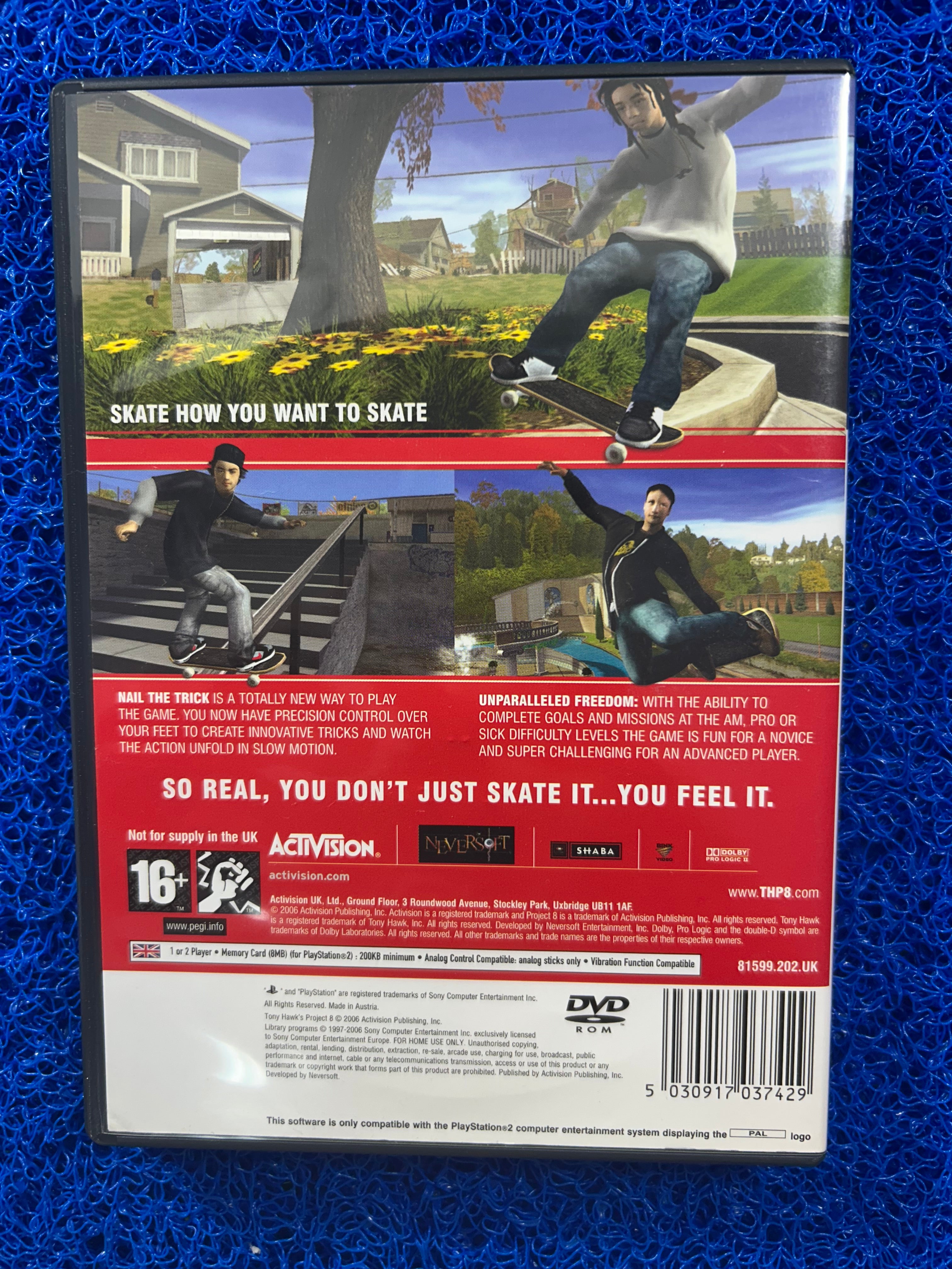 PS2 Tony hawk Project 8 (E)