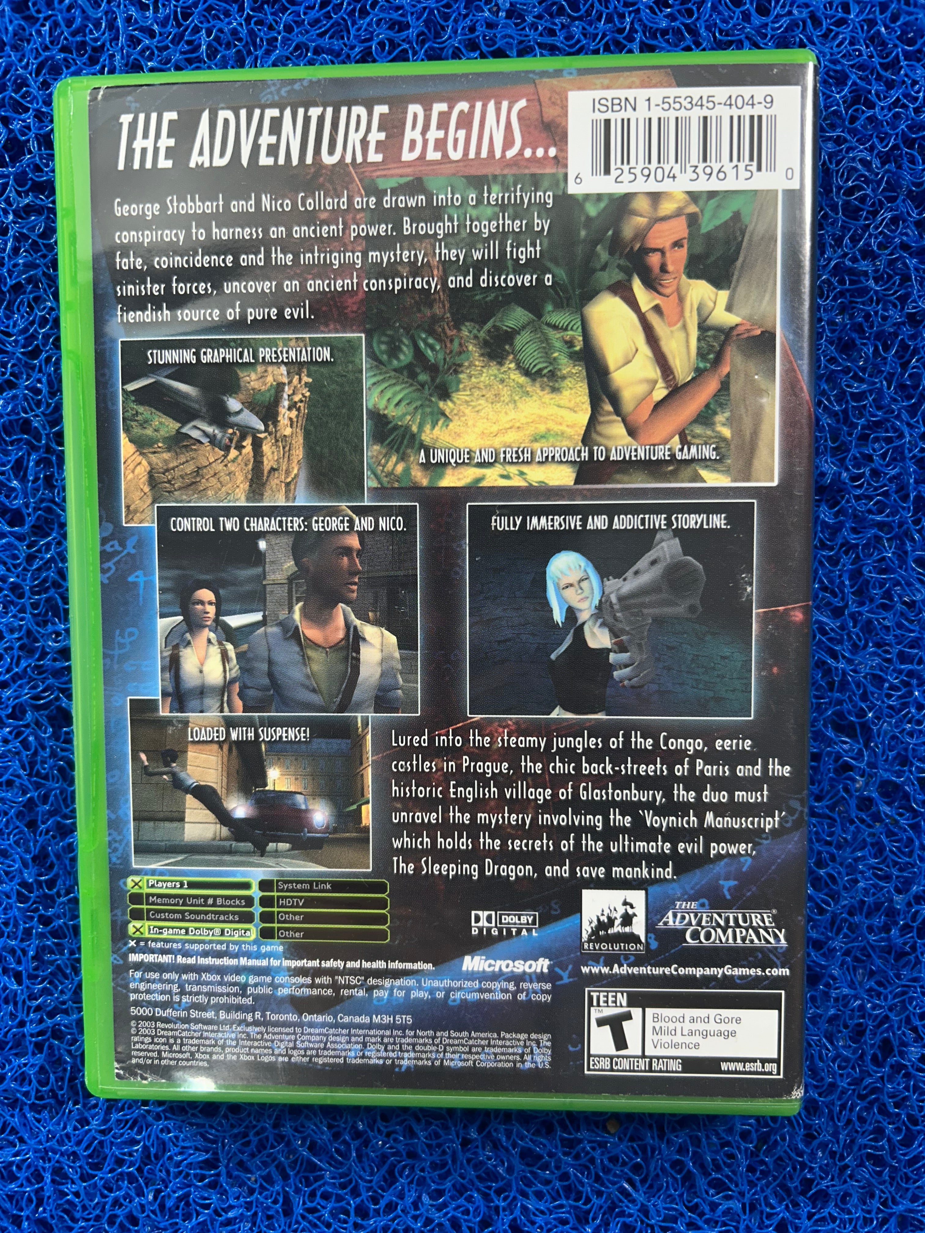 XBOX Broken Sword (A)