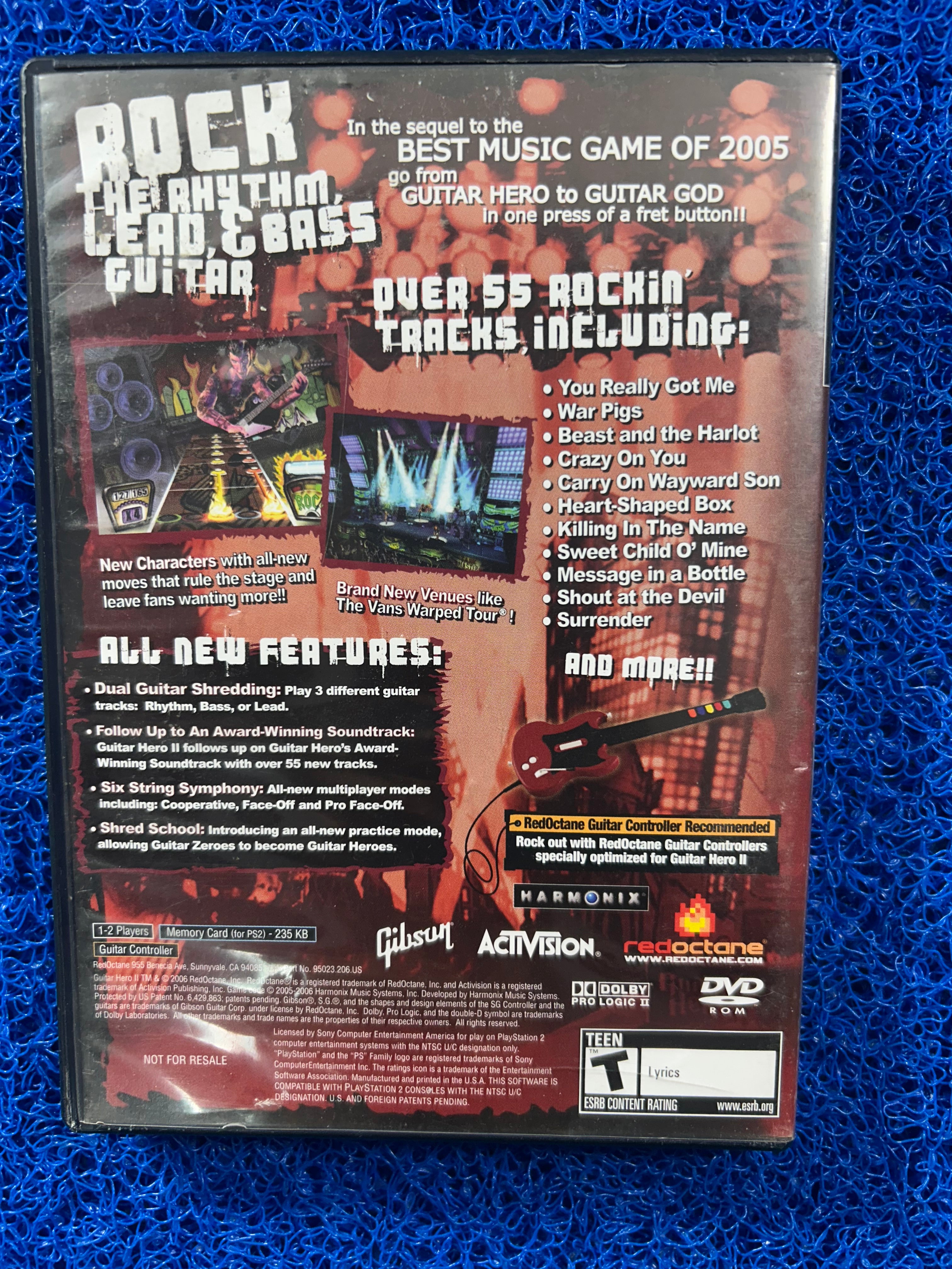 PS2 Guitar hero II (A)
