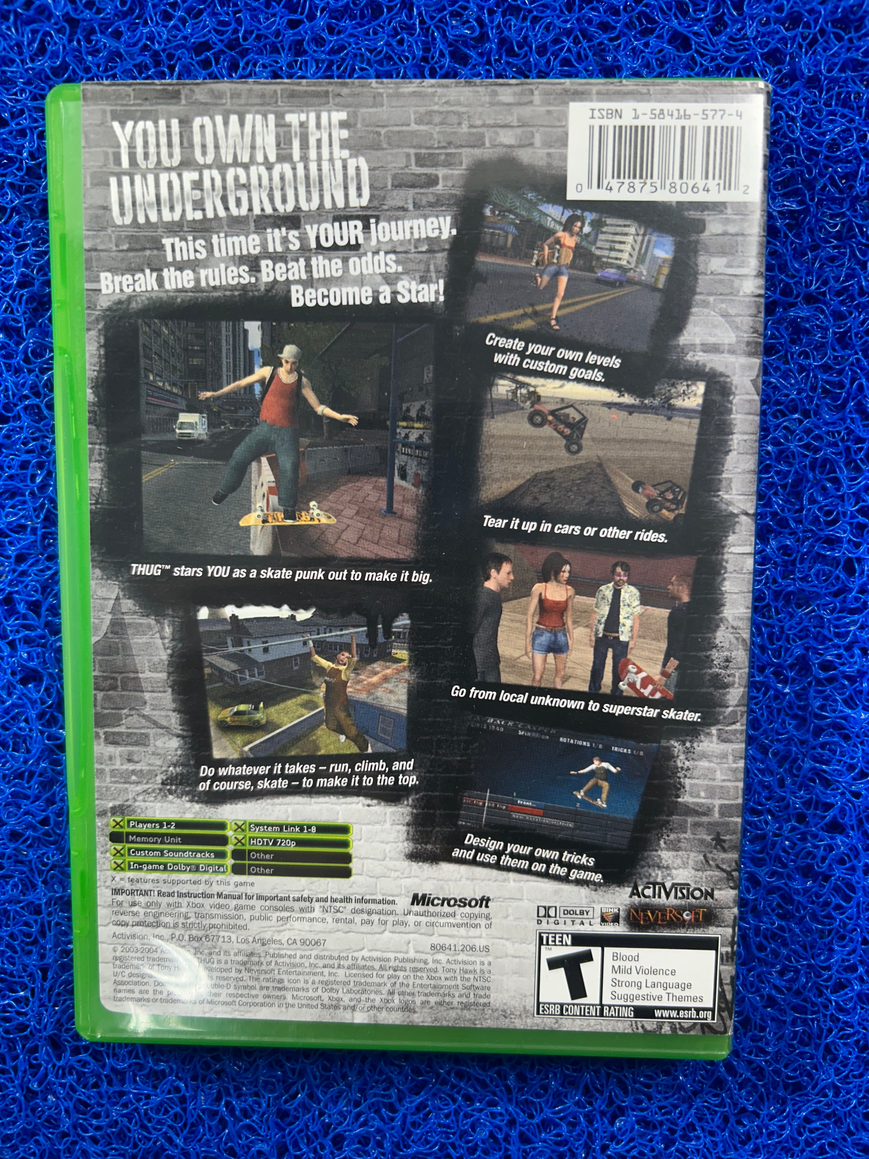 XBOX Tony hawk underground (A)