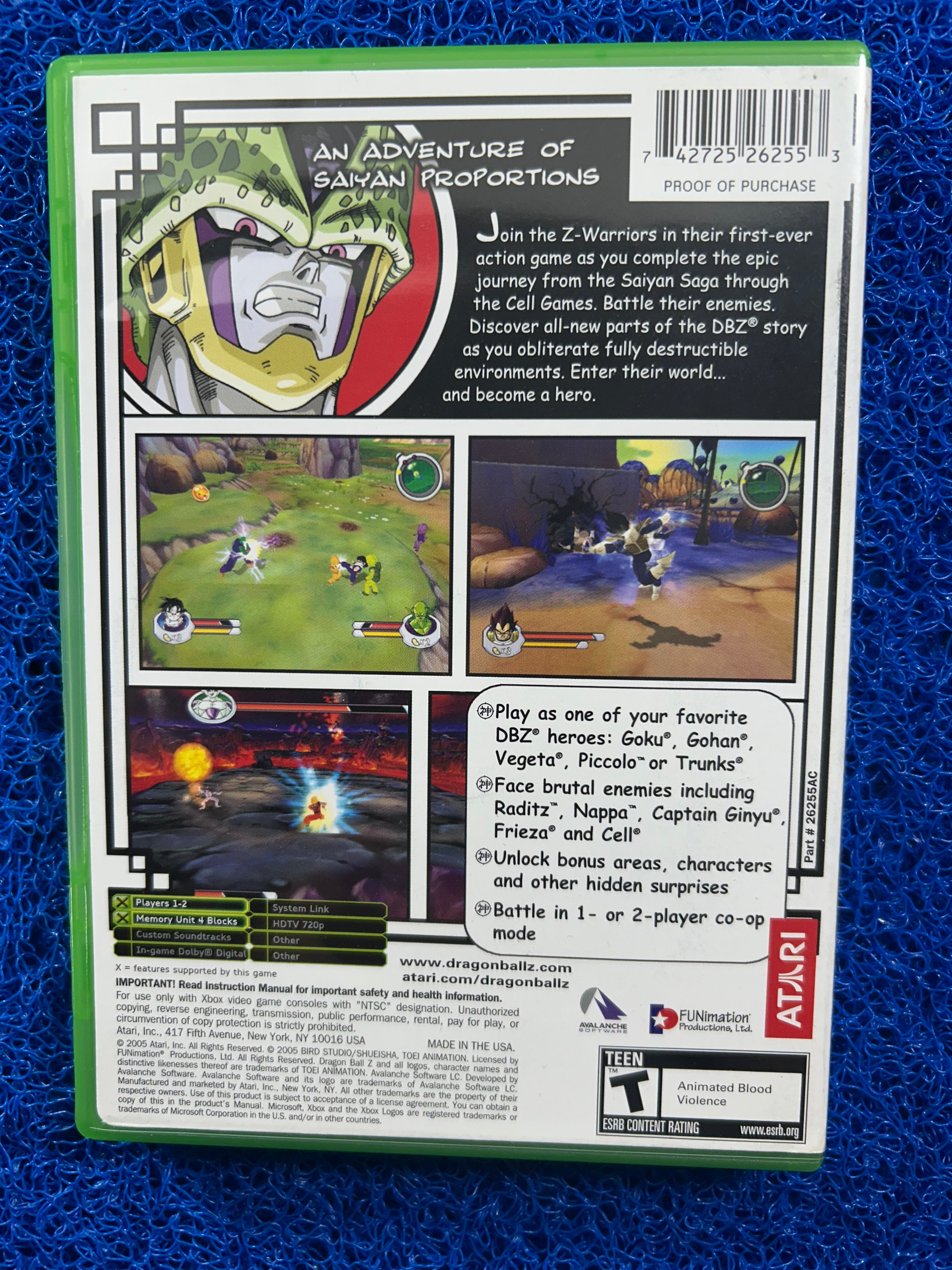 XBOX Dragon ball z sagas (A)