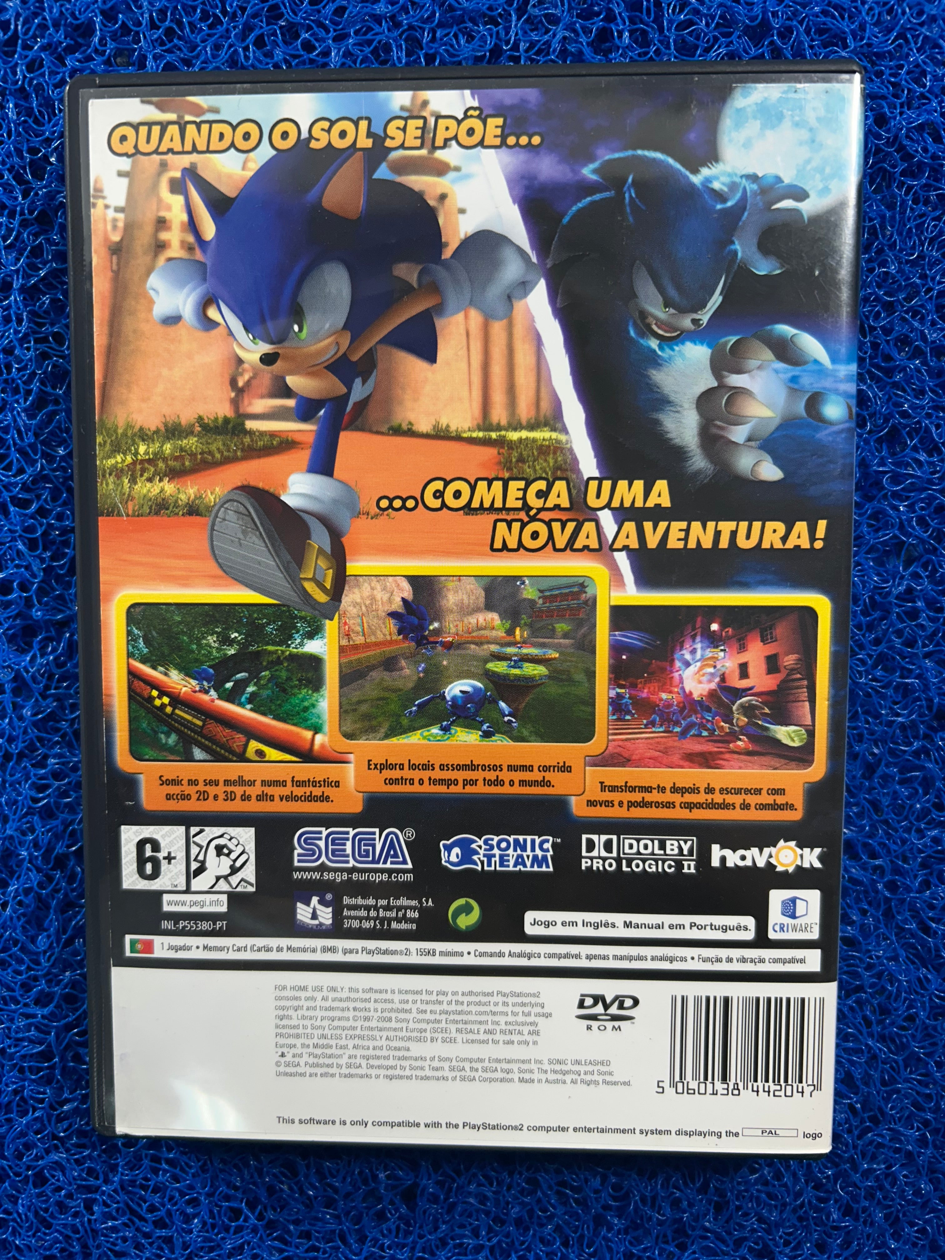 PS2 Sonic unleashed (E)