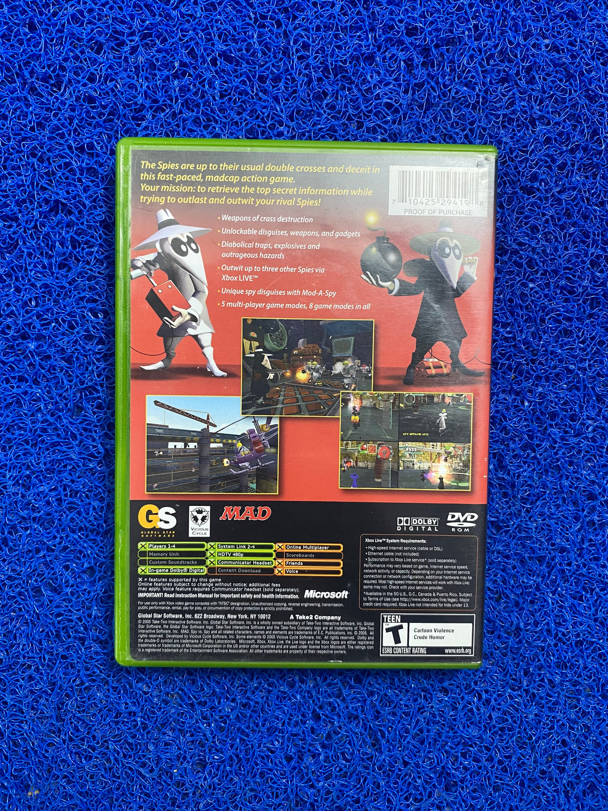 XBOX# Spy vs Spy (A)