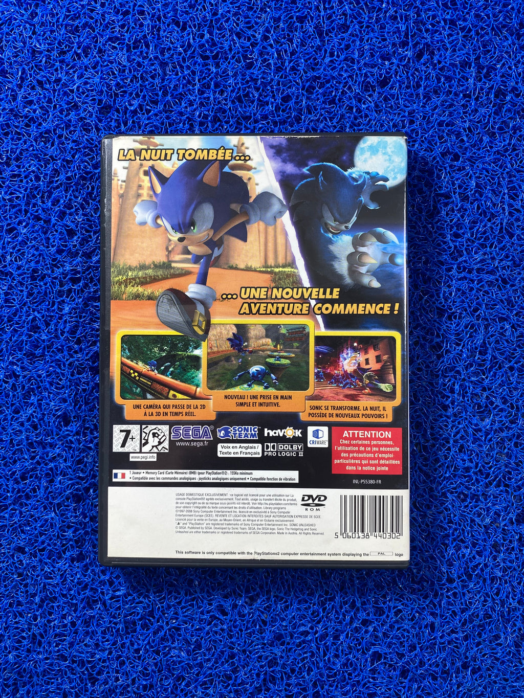 PS2# Sonic Unleashed (E)