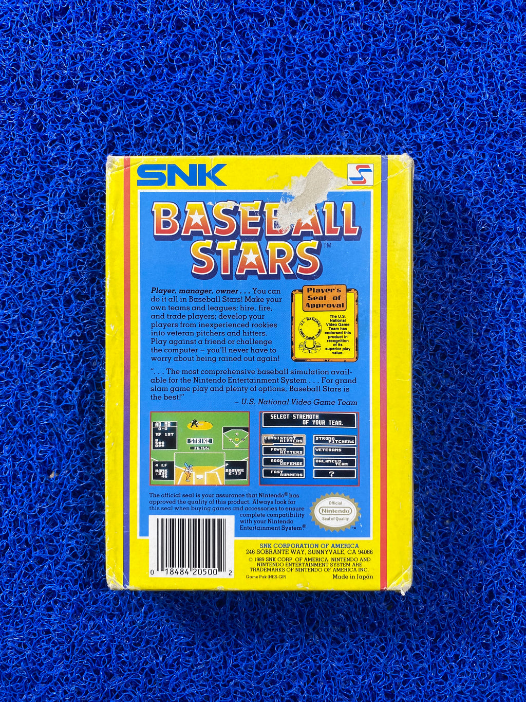 NES# Box Baseball Stars (A)
