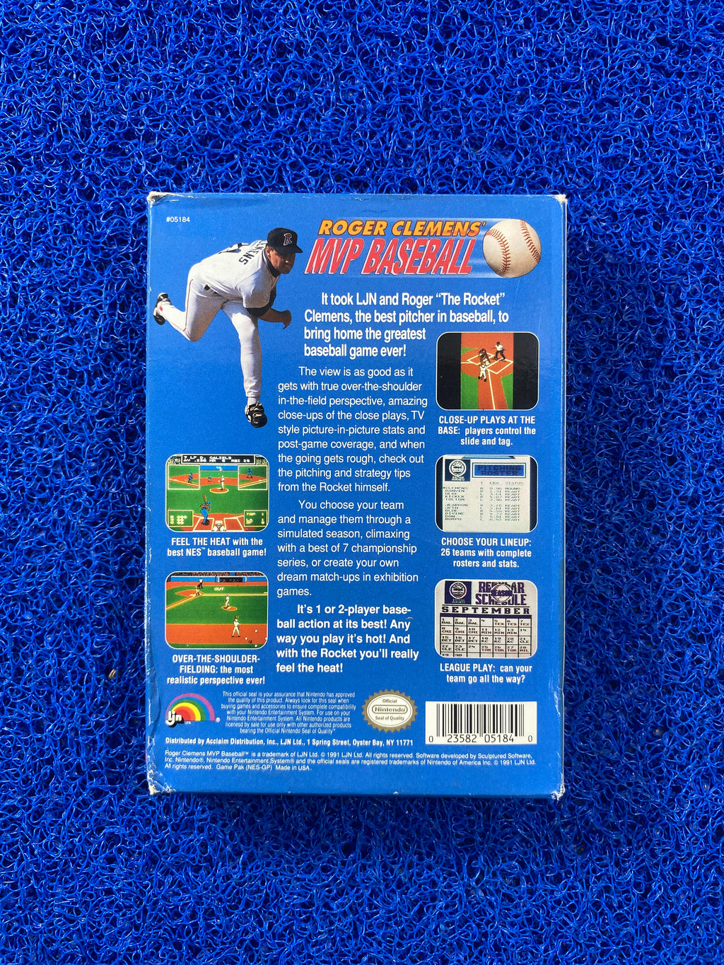NES# Box Roger Clemens Mvp Baseball (A)