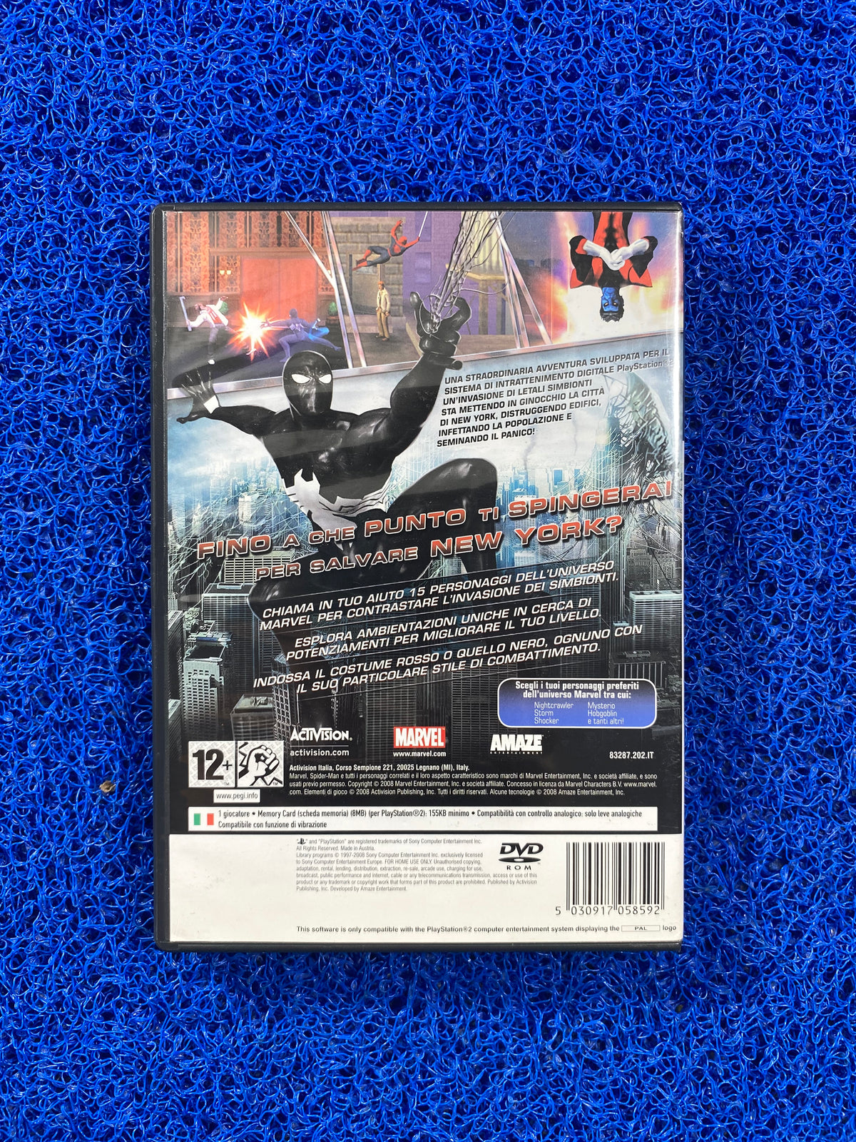 PS2# Spider Man Web of Shadows (E)